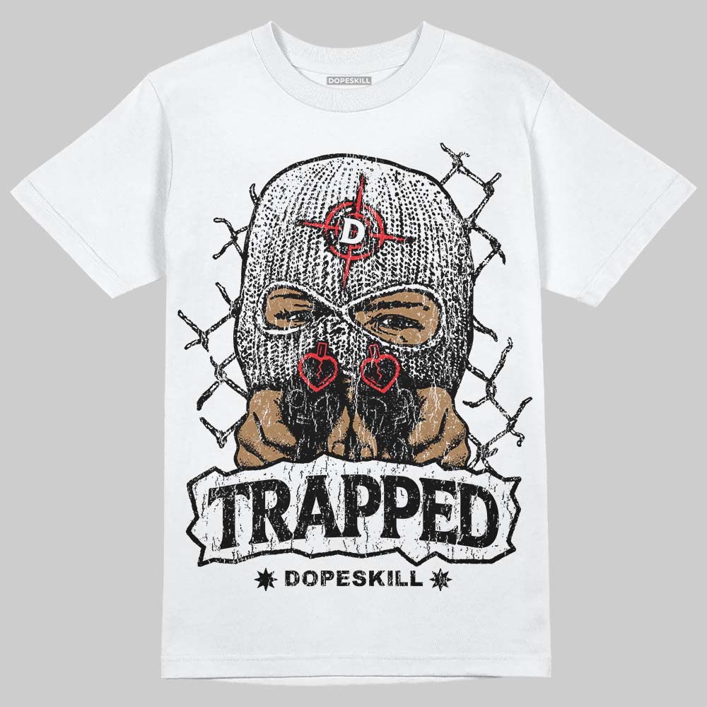 Black and White Collection DopeSkill T-Shirt New Trapped Graphic