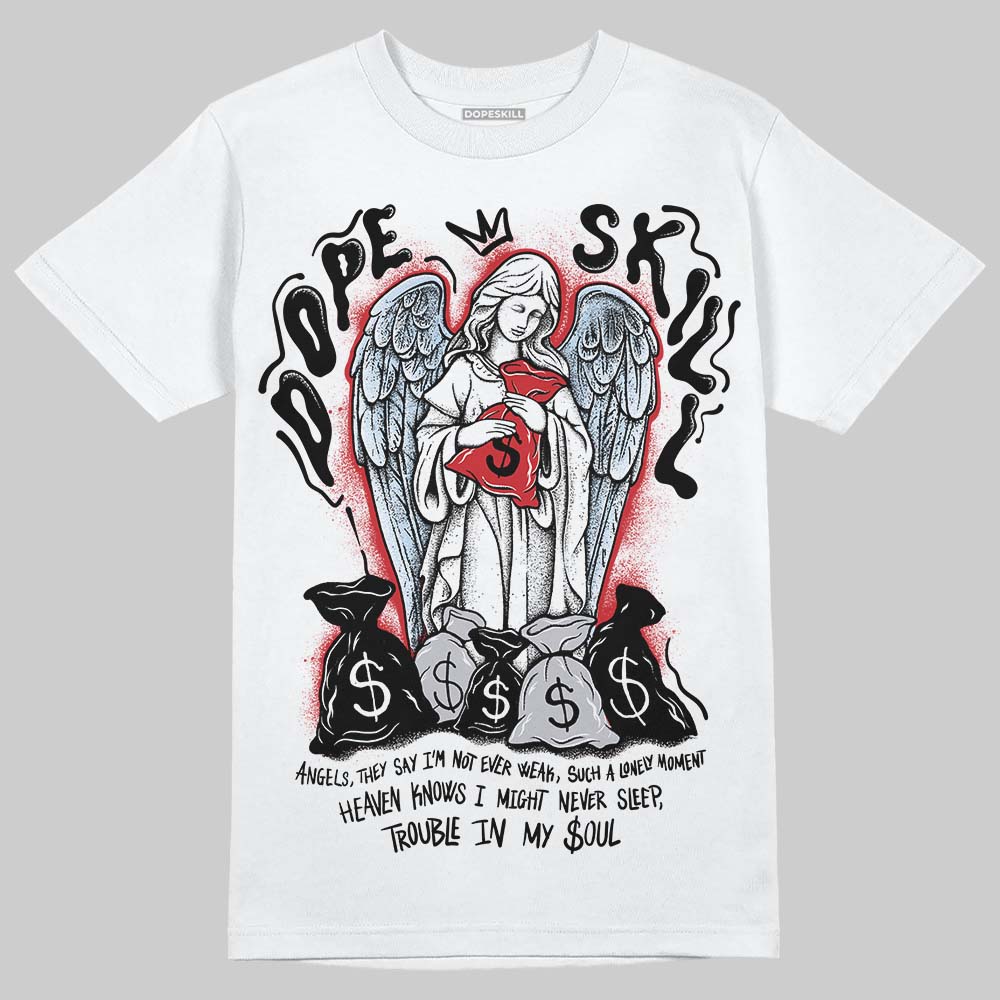Black Metallic Reimagined 5s DopeSkill T-Shirt Angels Graphic