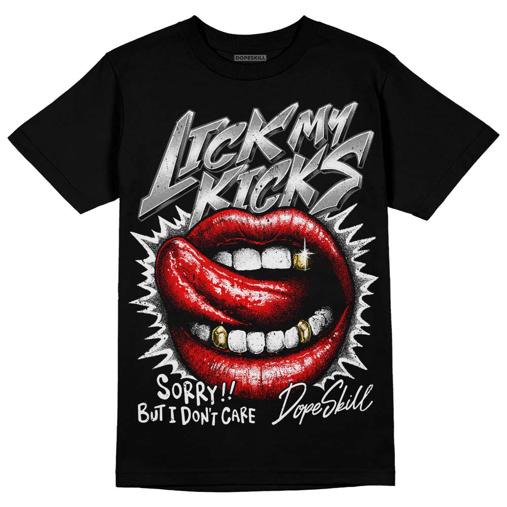 Black and White Collection DopeSkill T-Shirt Lick My Kicks Graphic