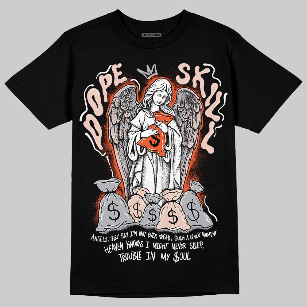 1130 Oyster Grey DopeSkill T-Shirt Angels Graphic