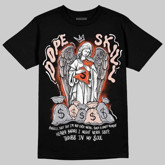 1130 Oyster Grey DopeSkill T-Shirt Angels Graphic