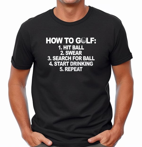 Golf Bullet Points TShirt Tee Up
