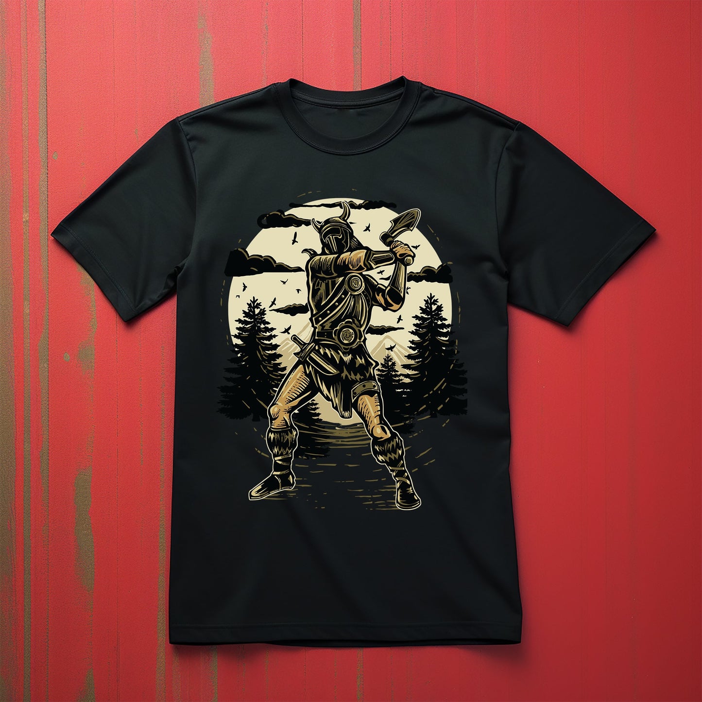 Viking Swing Axe Unleash T-Shirt