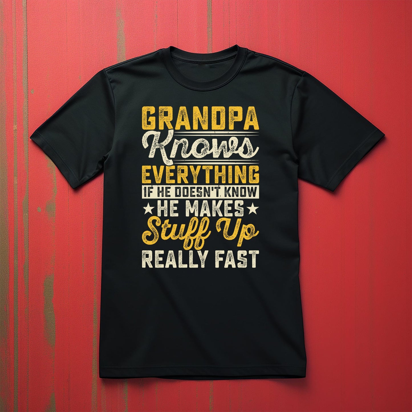 Grandpa Knows Everything T-Shirt Style001