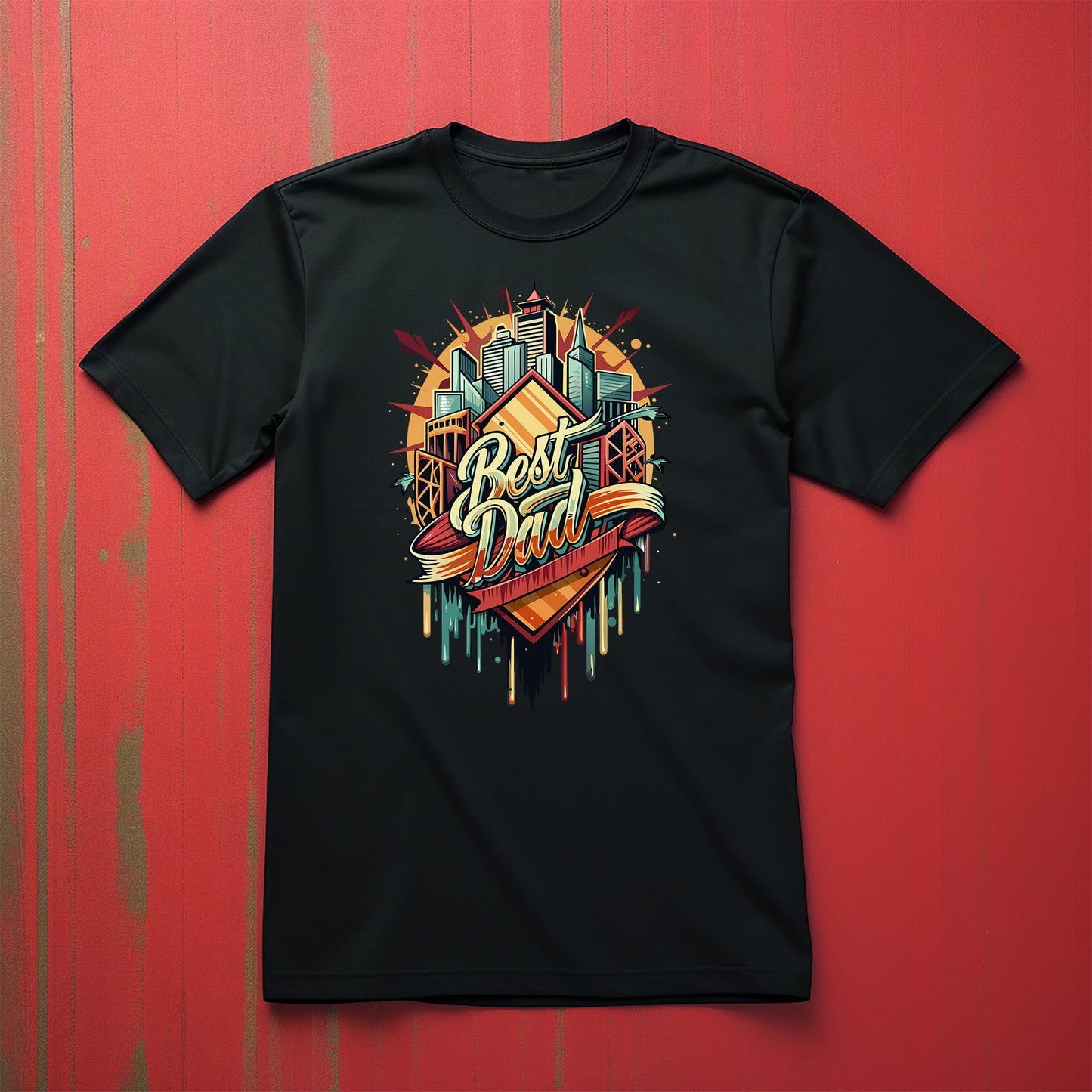 Best Dad City Skyline TShirt