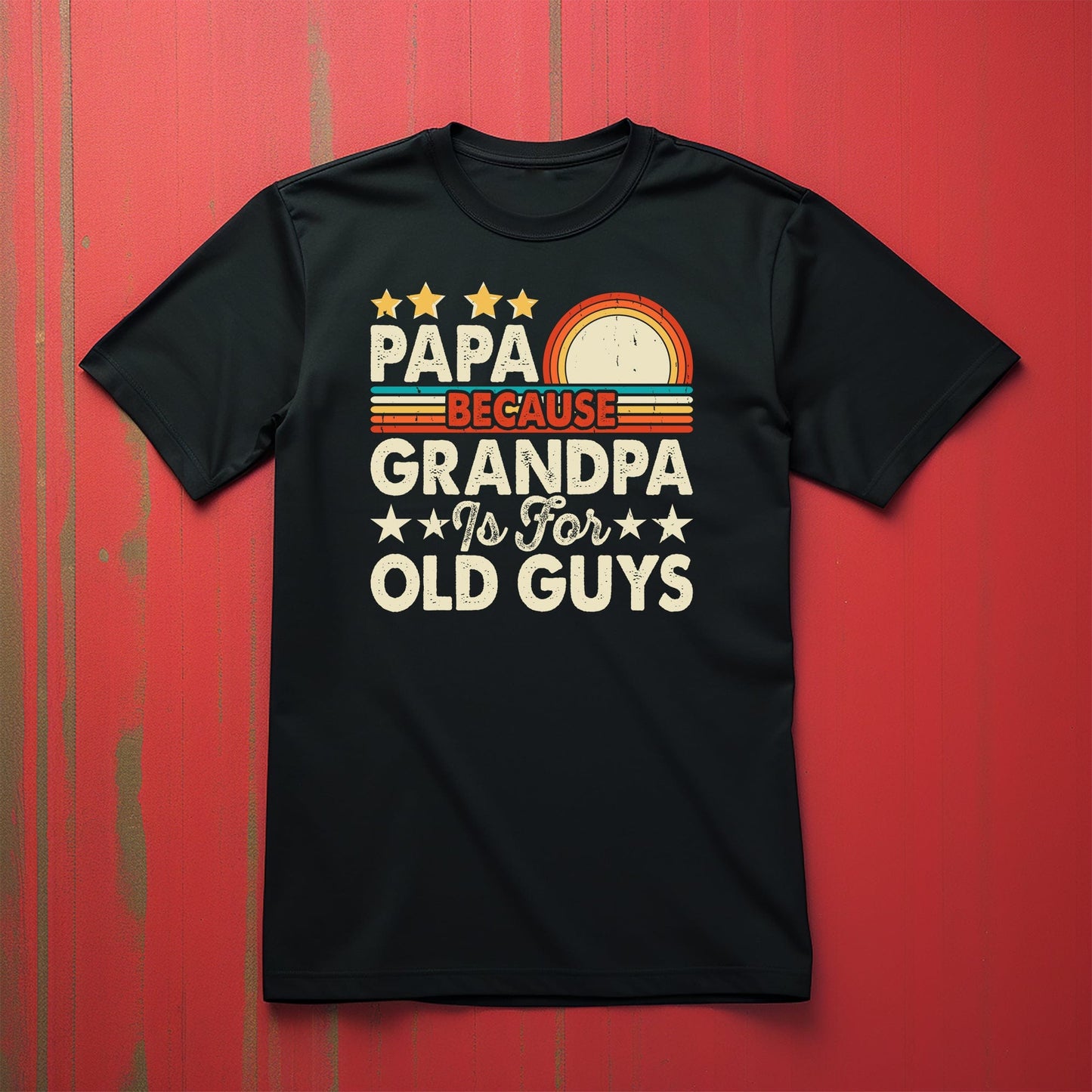 41, Papa's the New Grandpa T-Shirt