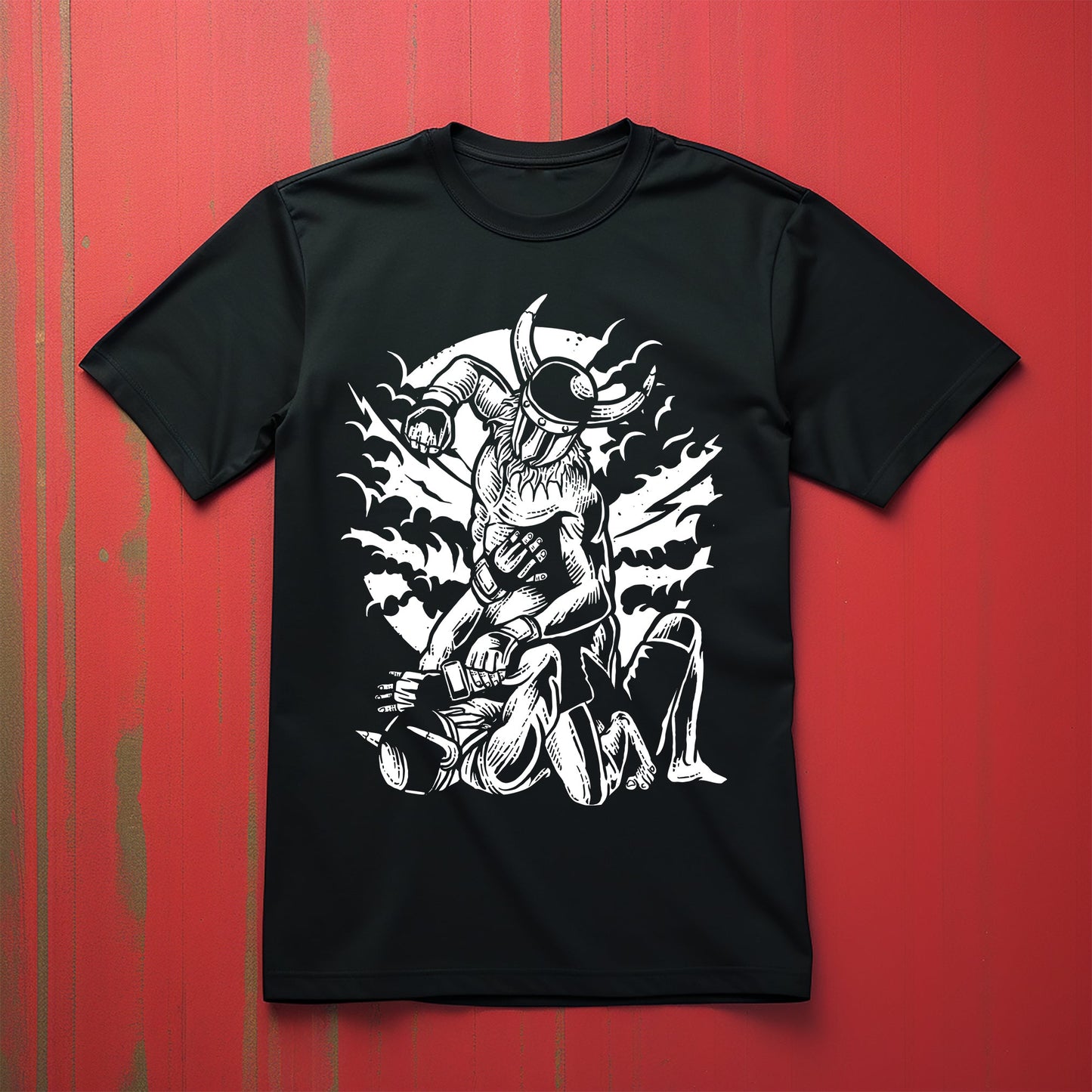 Viking Fight: Demon vs. Viking T-Shirt