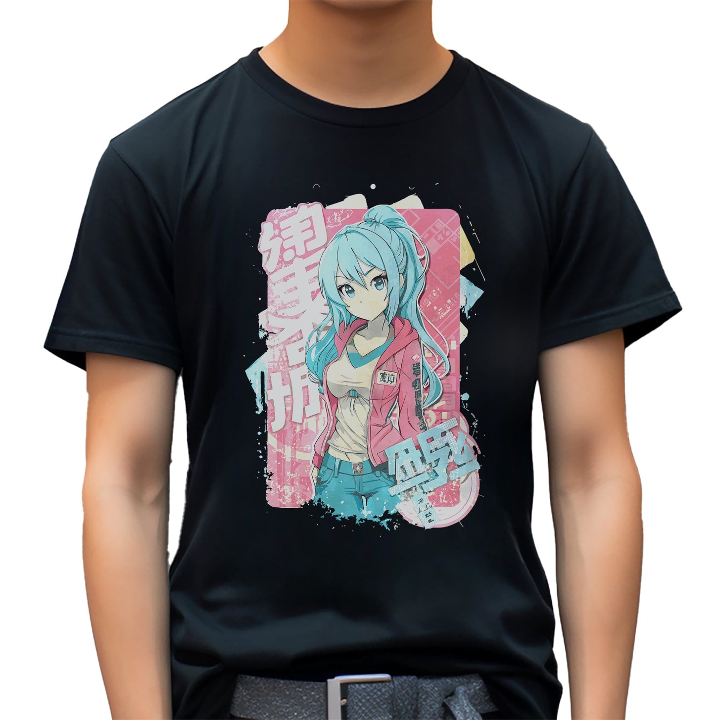 Cute Pink Jacket Girl T-Shirt