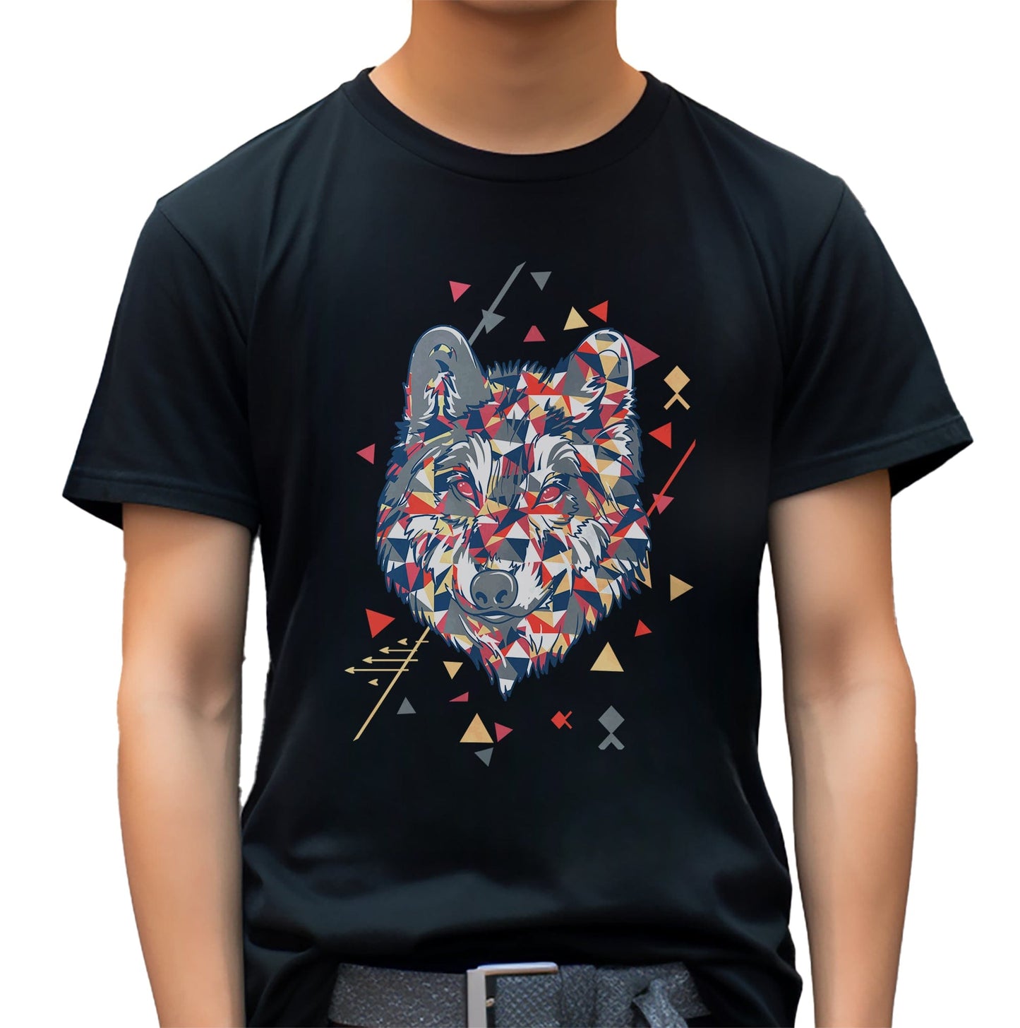 Abstract Wolf T-Shirt
