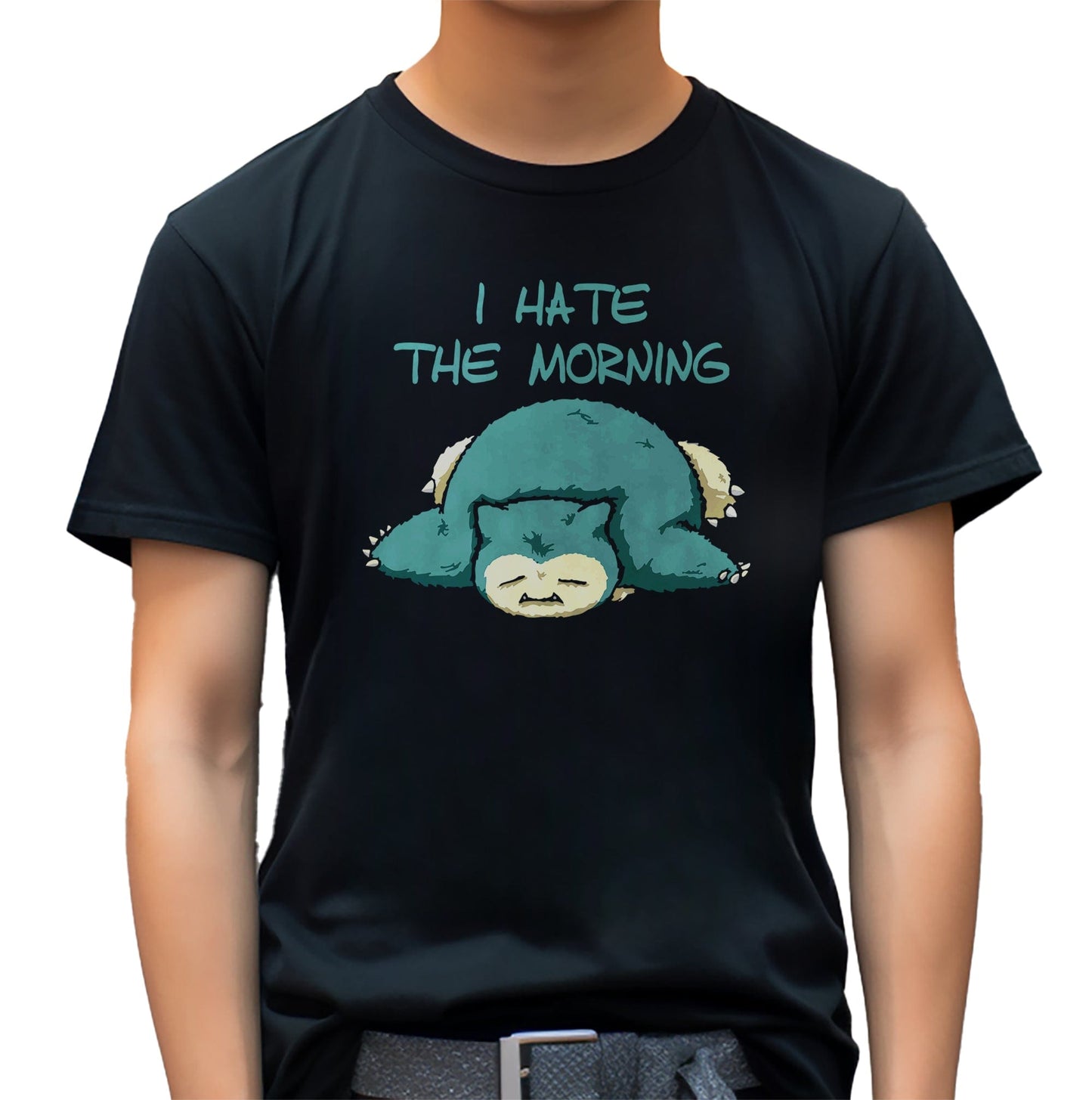 Snorlax I Hate Mornings T-Shirt