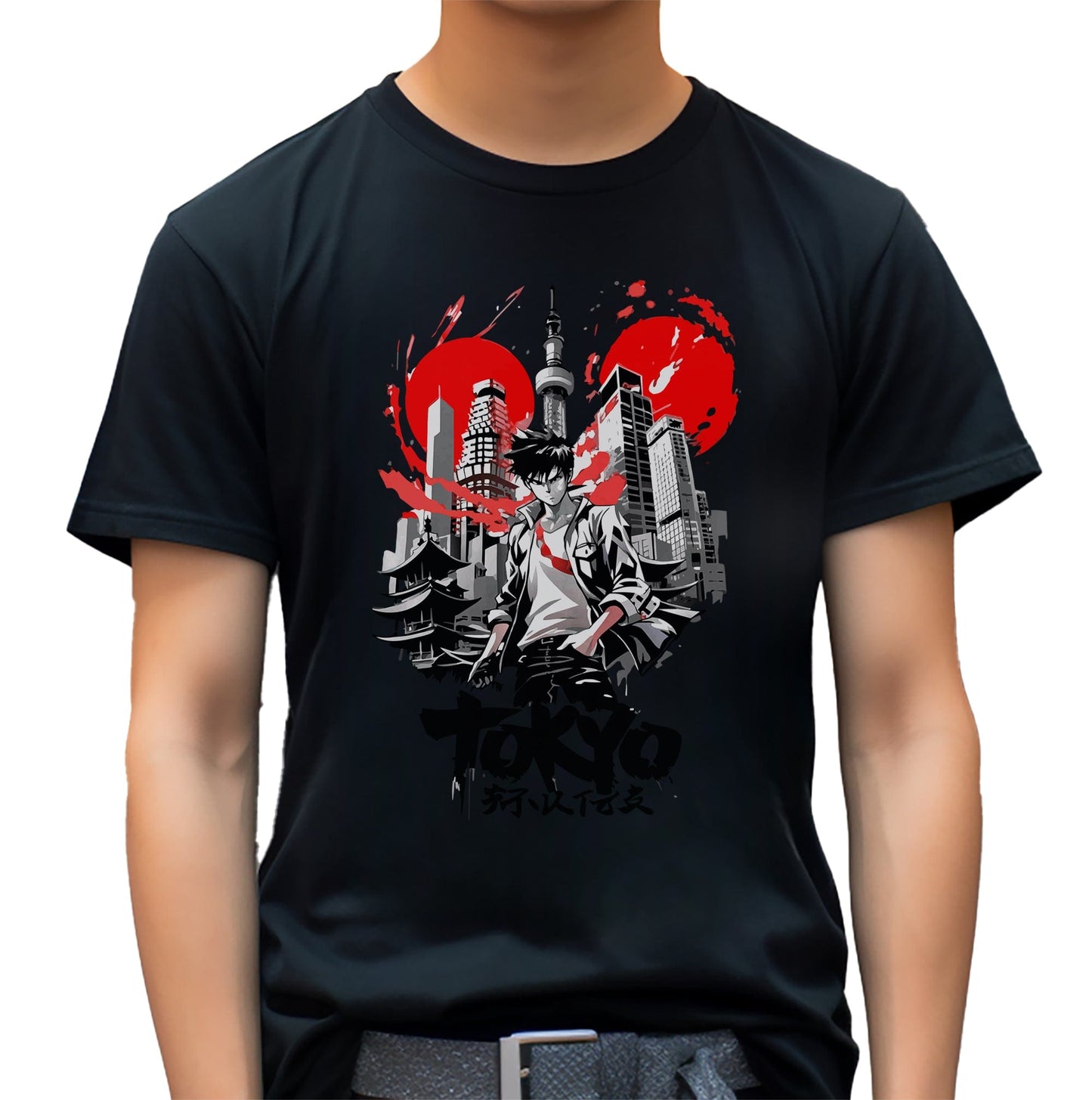 Tokyo Building Man t-shirt Comic