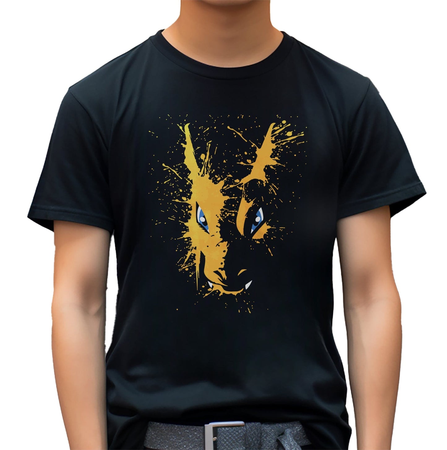 Charizard Splatter T-Shirt - Unleash