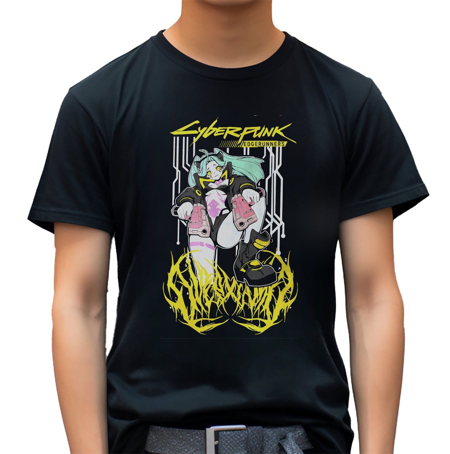 Rebecca Edgerunners Sticker T-shirt