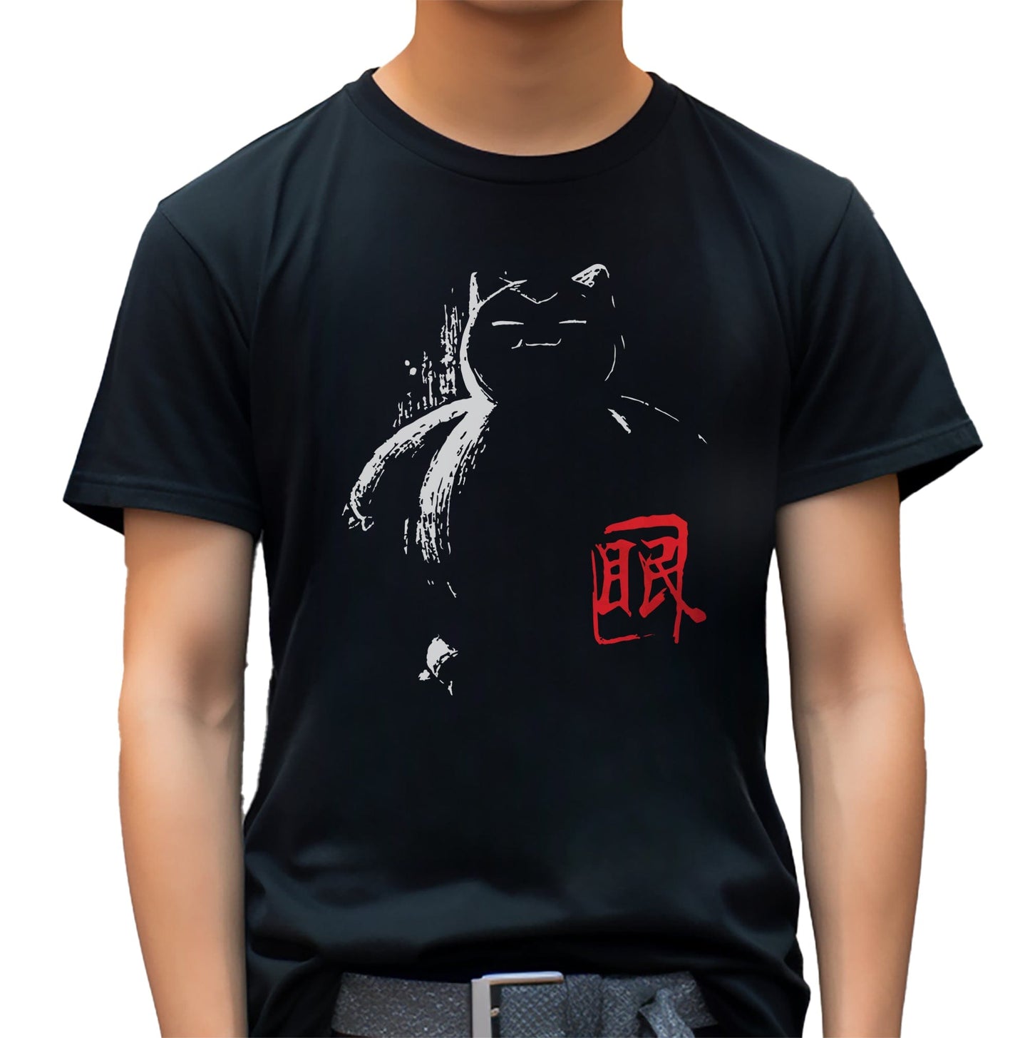 Snorlax Sumi-E T-Shirt