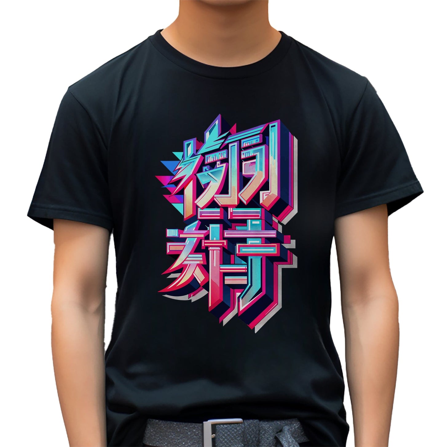 Sharp Anime Text T-shirt