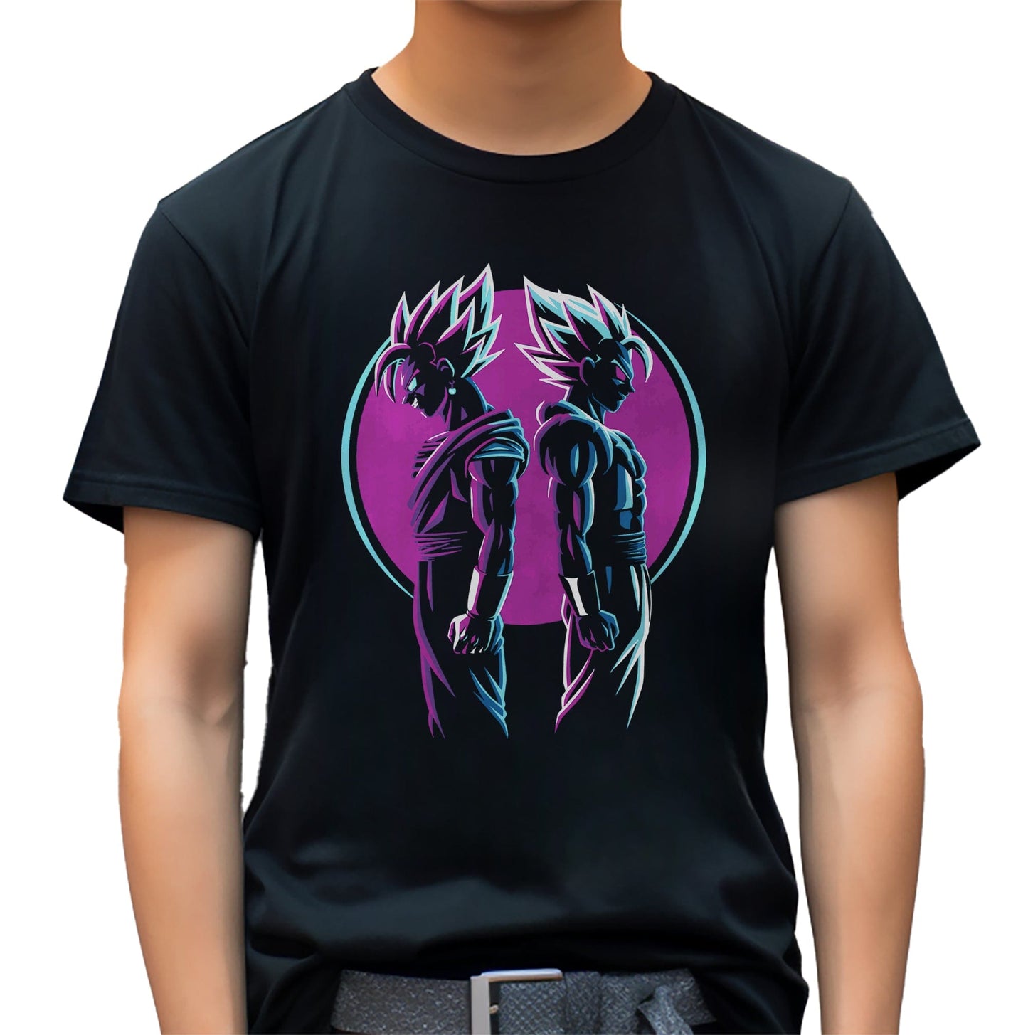 Goku & Vegeta T-shirt: Saiyan Duo