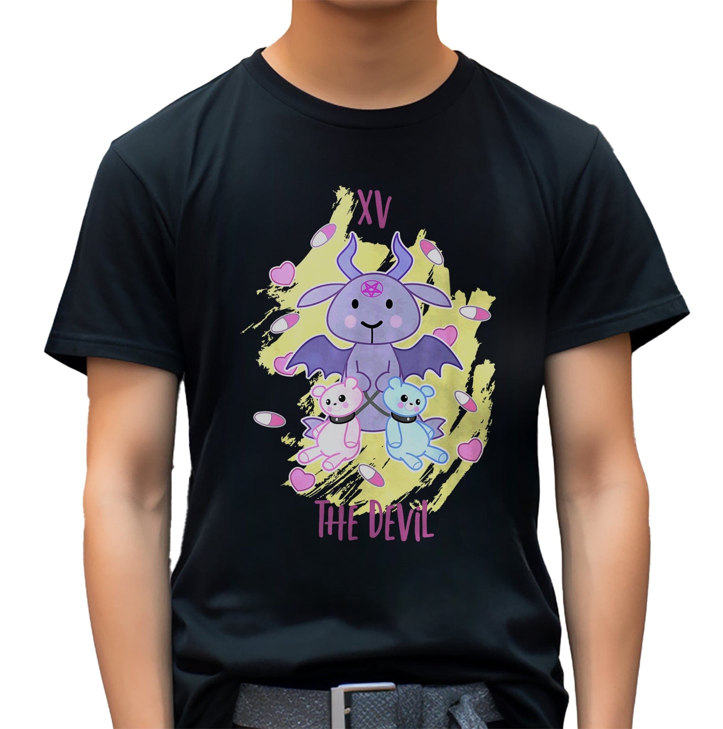 Yami Kawaii Devil Tarot T-shirt