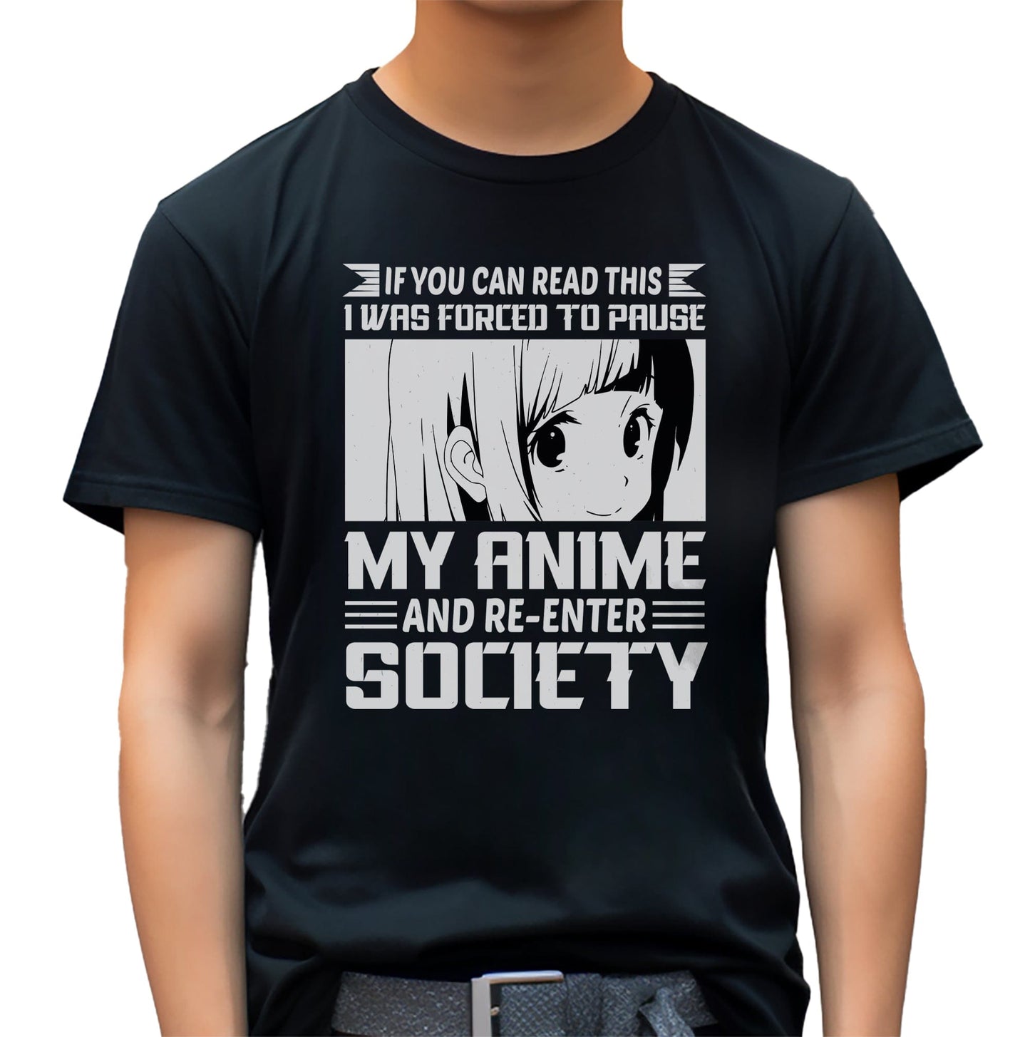 Re-Enter Society Anime T-Shirt ‚Äì