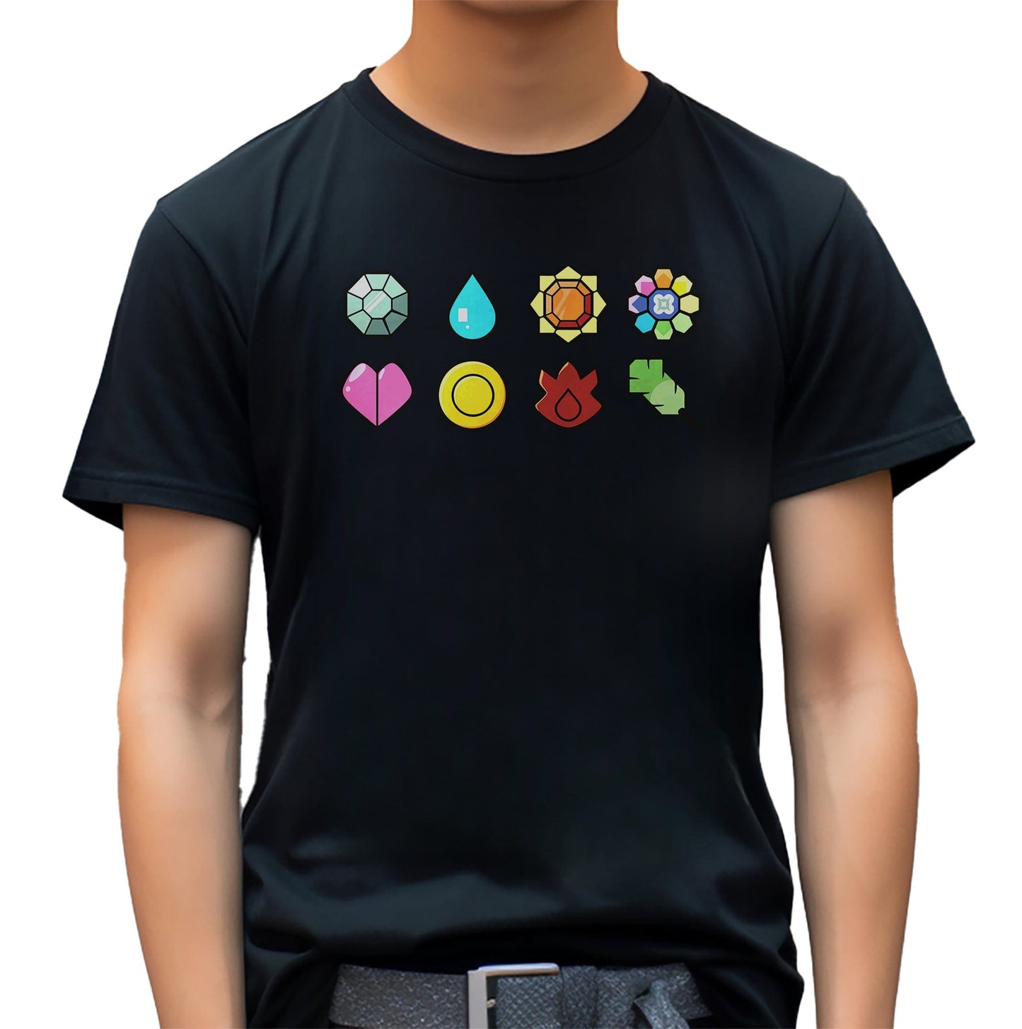 First 8 Badges T-Shirt - Level Up