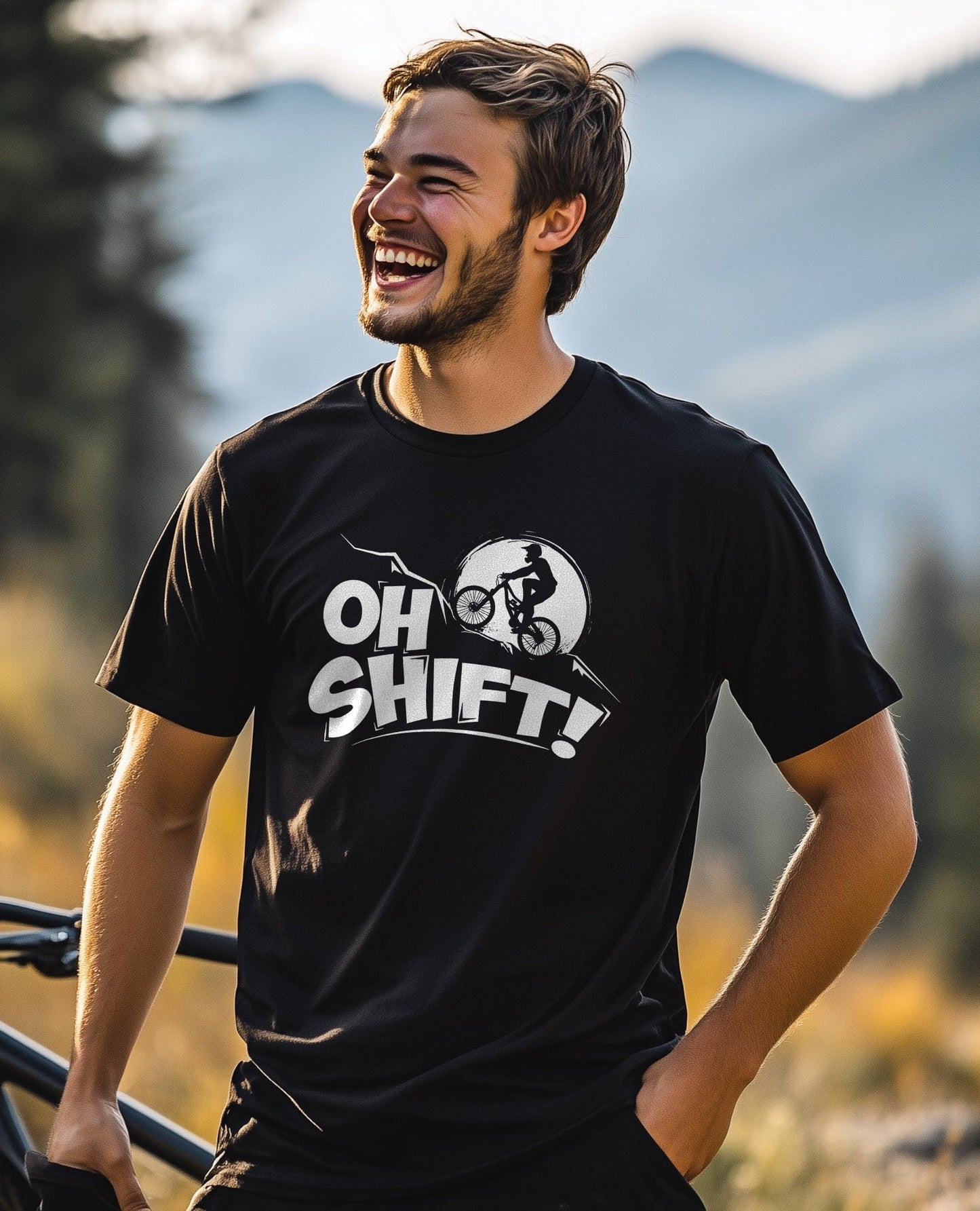 Oh Shift! Cycling Silhouette T-shirt
