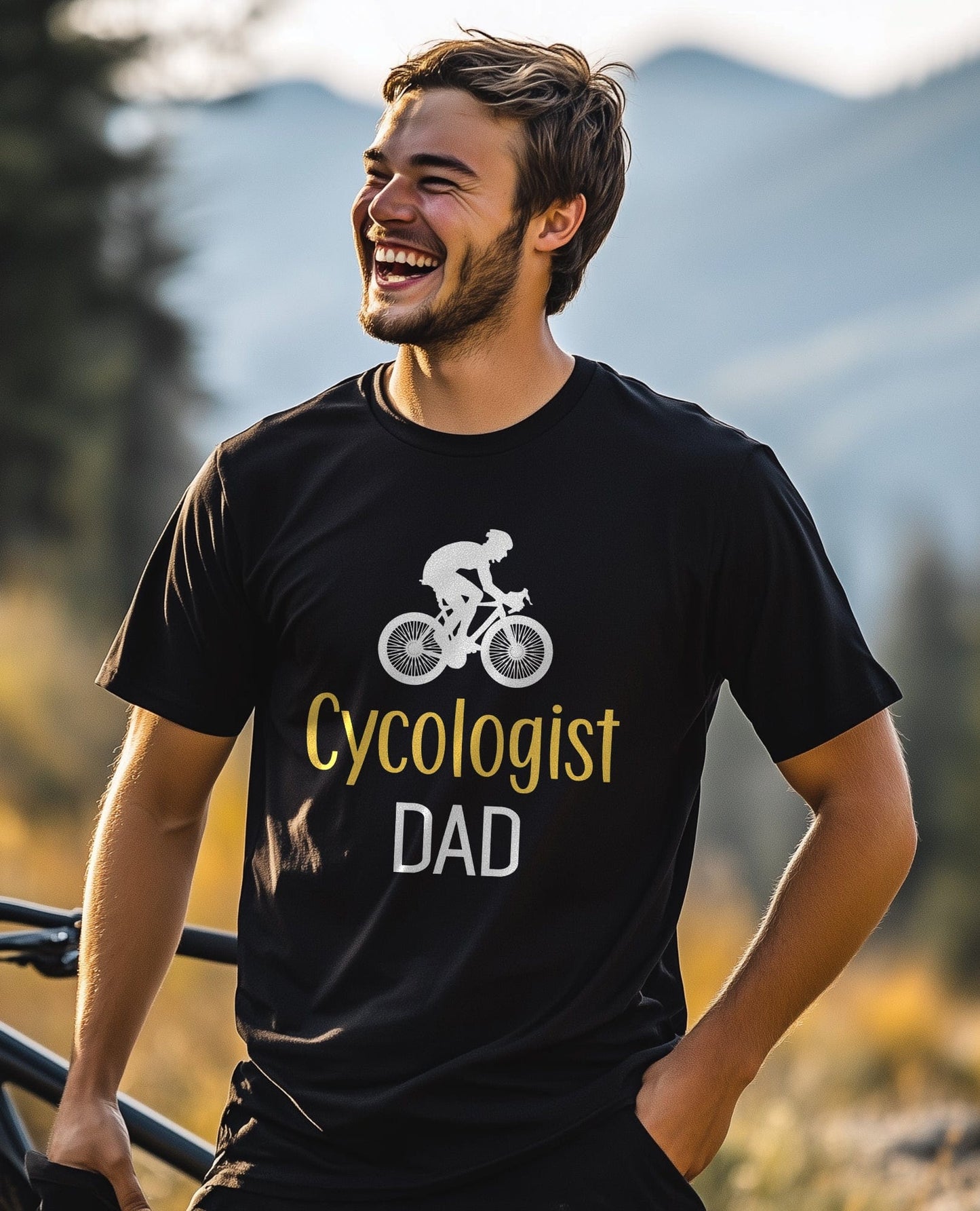 Cycling Dad's Fun T-Shirt Cycling