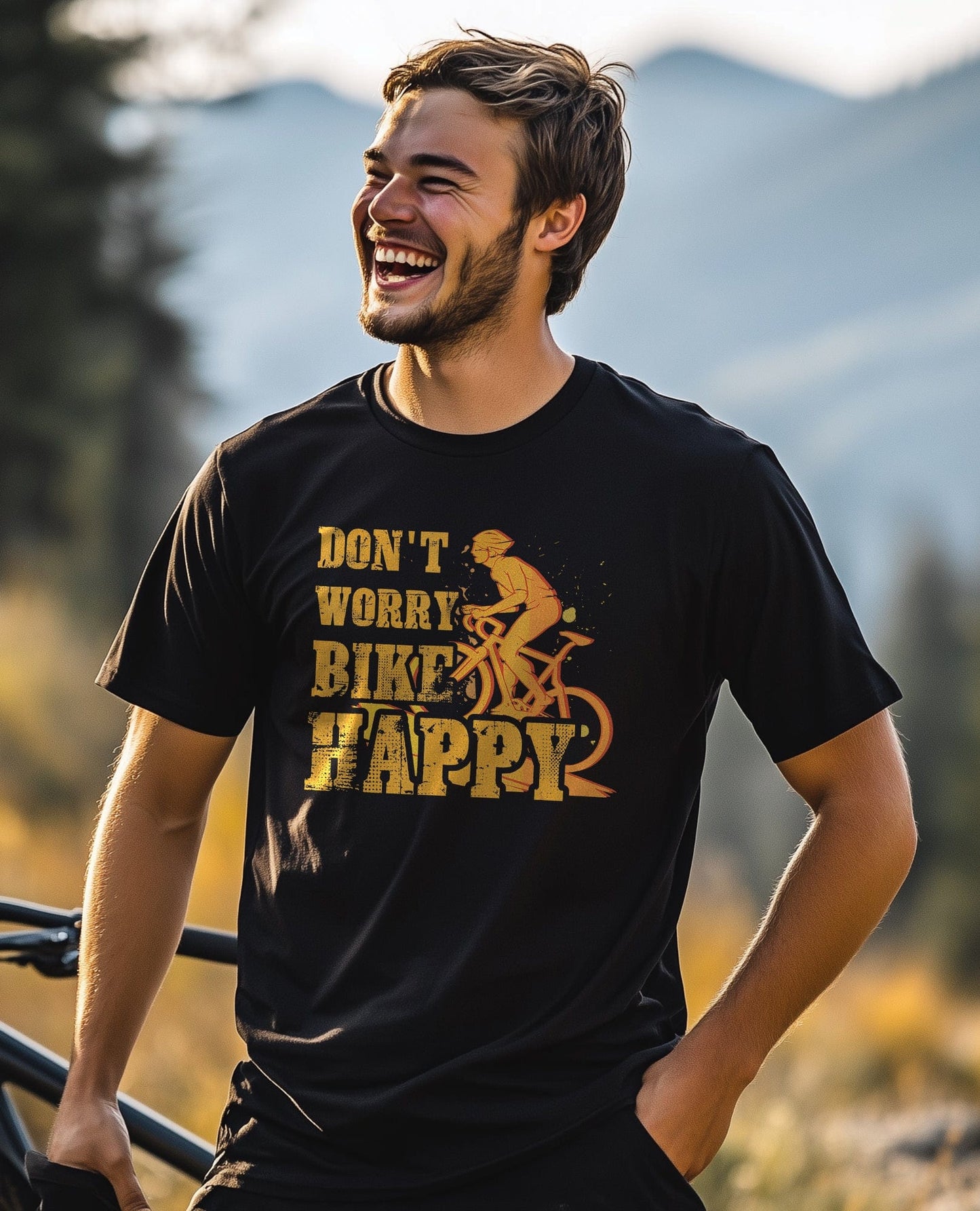 Don't Worry Bike Happy T-Shirt