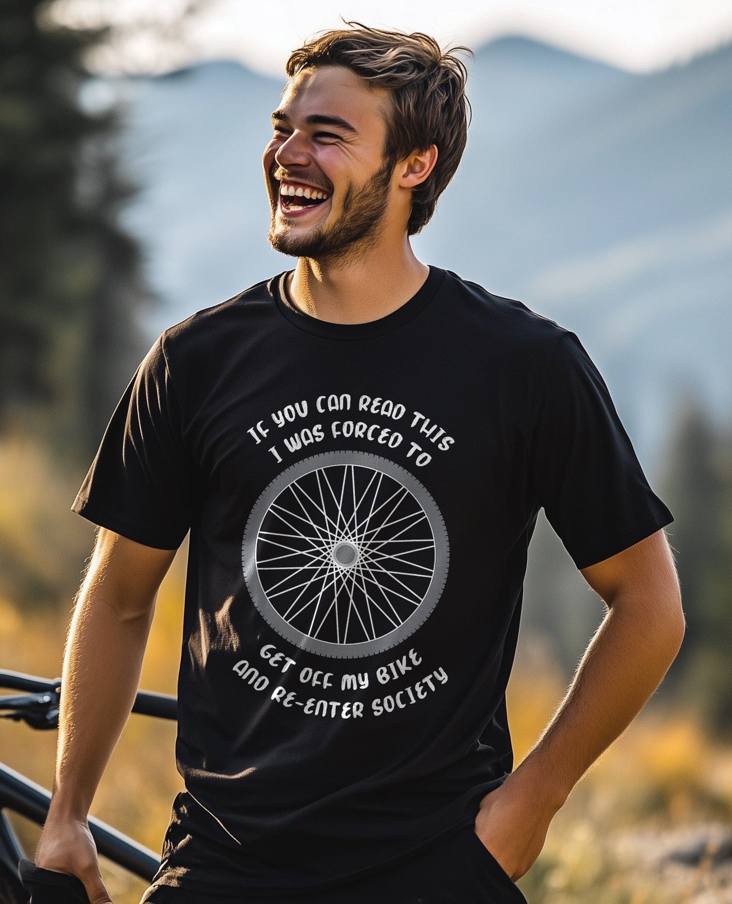 Cycling (266) T-shirt - Wheel-y