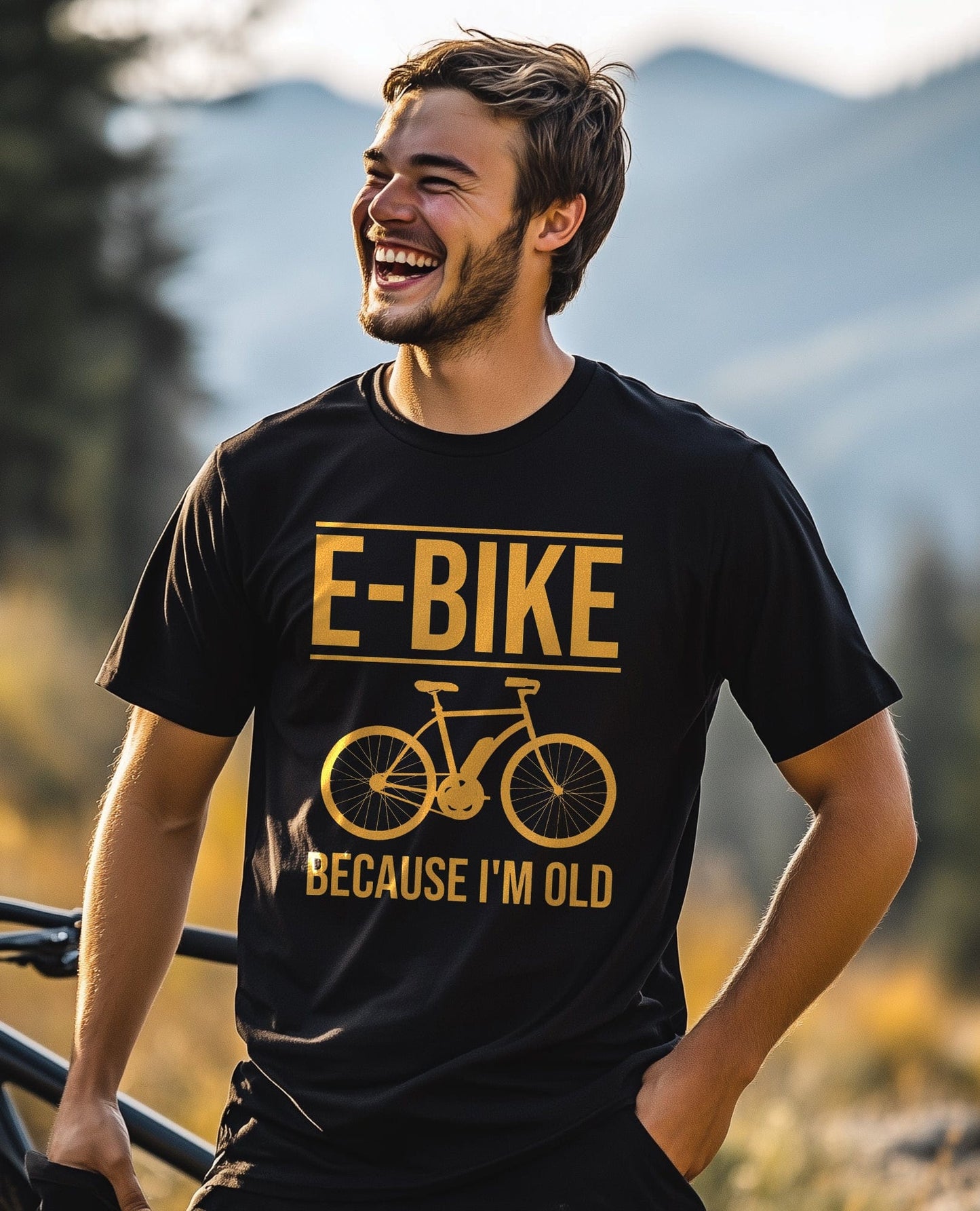Cycling (262) T-shirt - E-bike