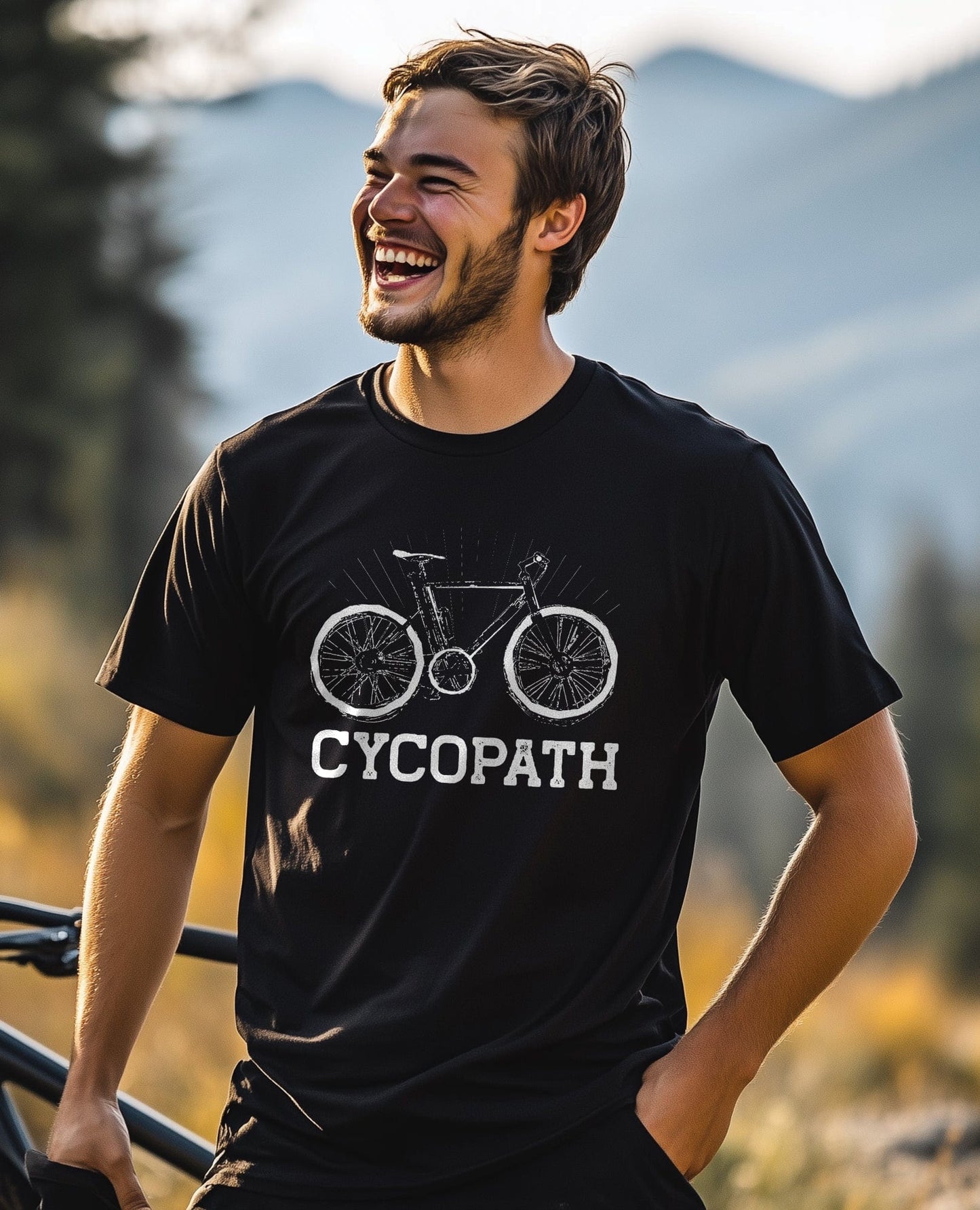 Cycling (244) T-Shirt - Pedal Power