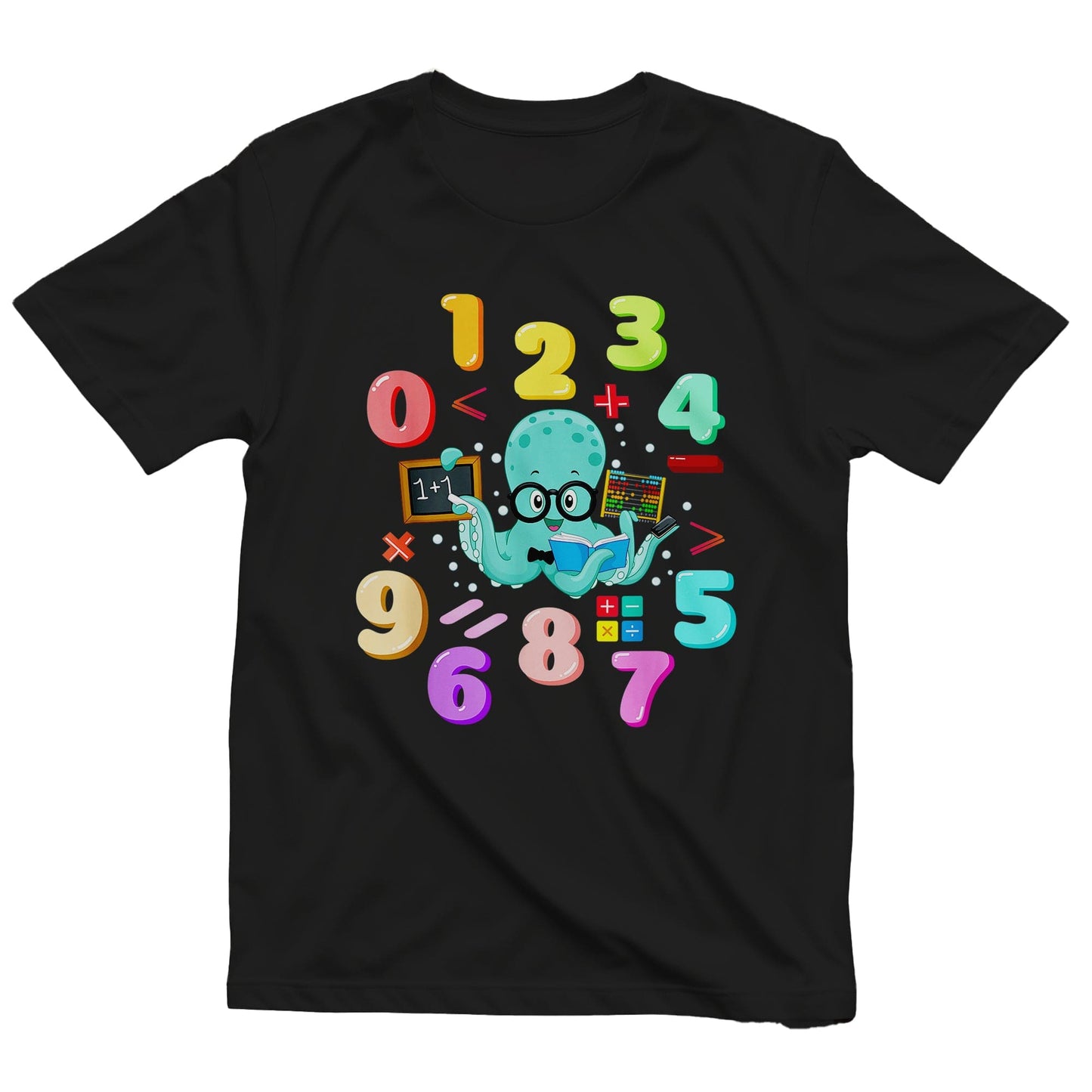 Octopus Numbers Math Day  Kids Tee