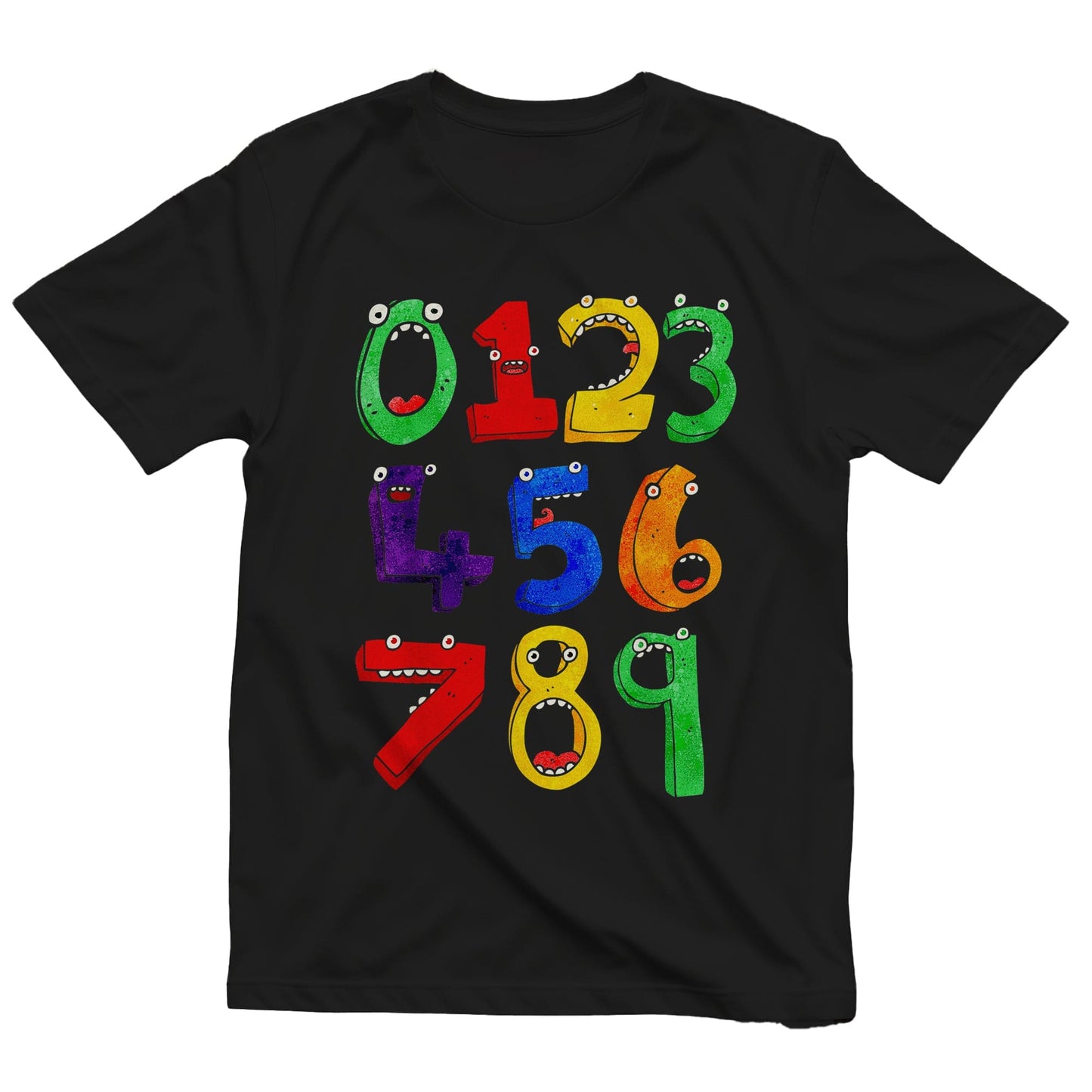 Monster Number Day Math Kids Tee