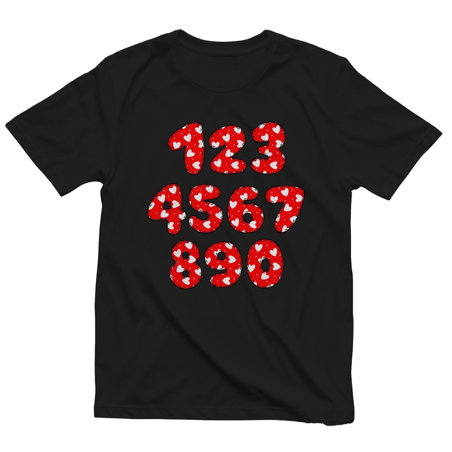 Heart Number Math Day Kids Tee