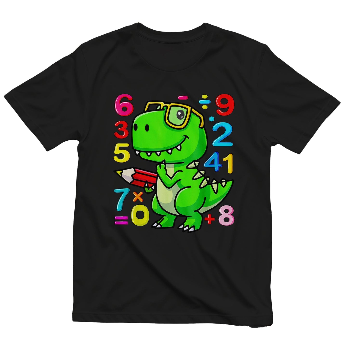 Numbers Rex Math Day  Kids Tee