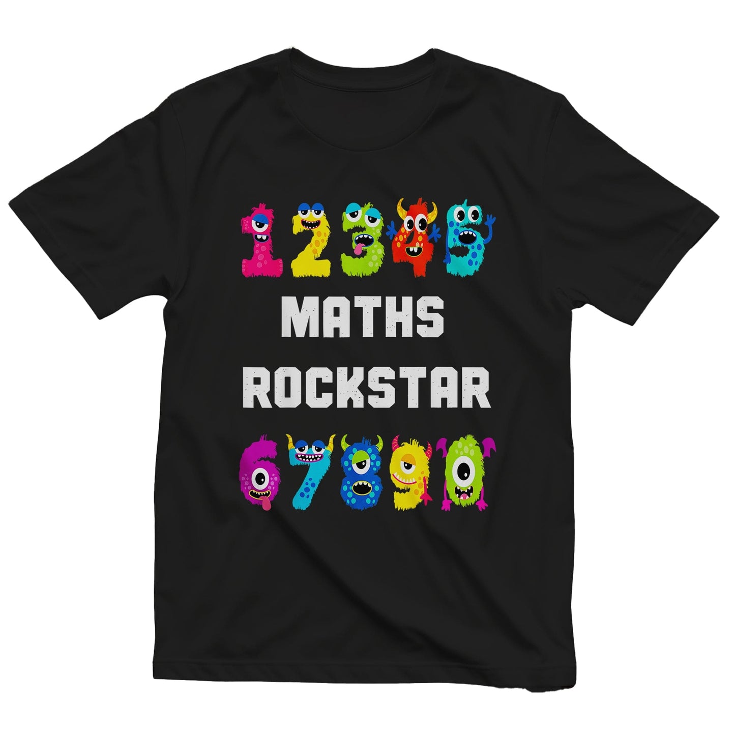 Monster Rockstar Math Day Kids Tee