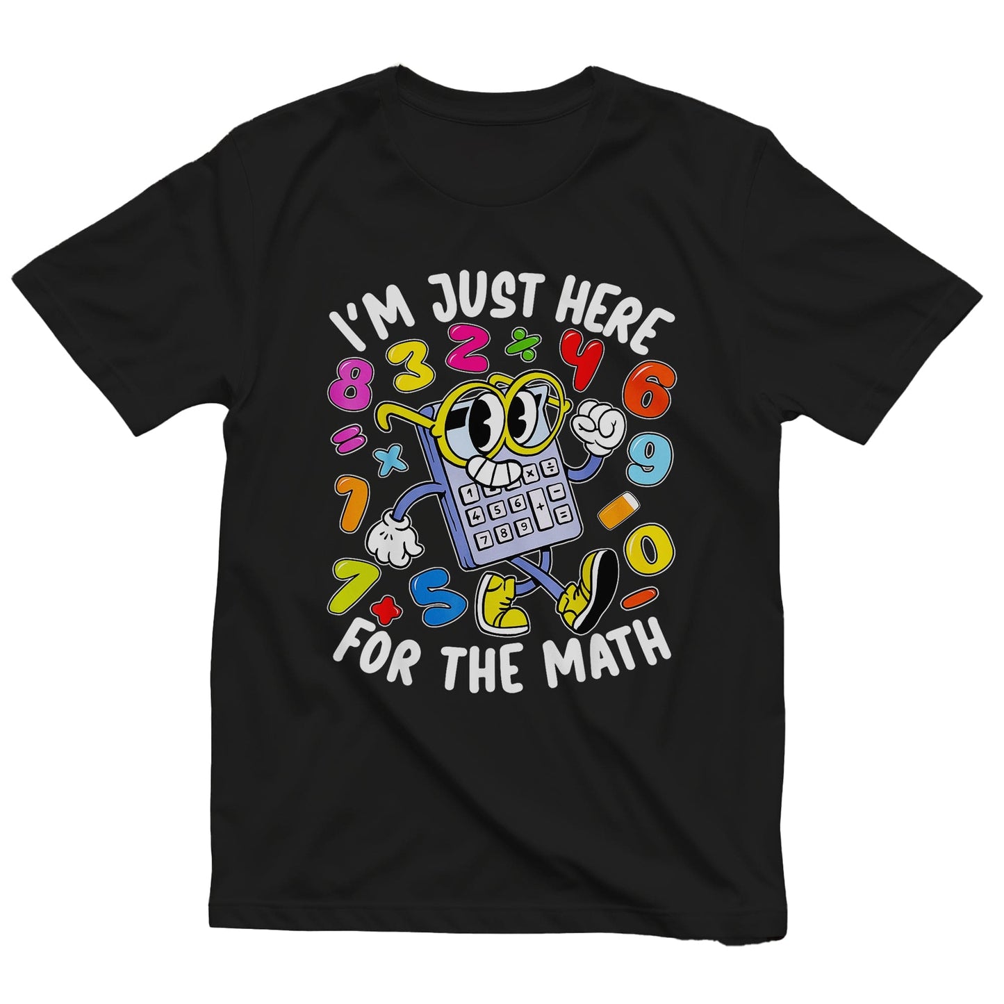 Retro Math Day Numbers  Kids Tee