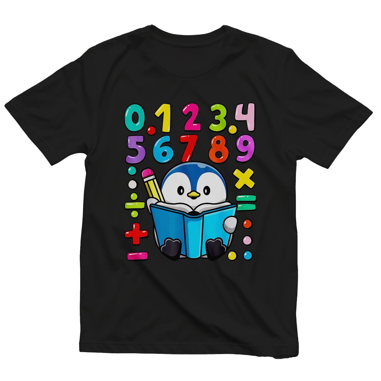 Penguin Numbers Day Kids Tee