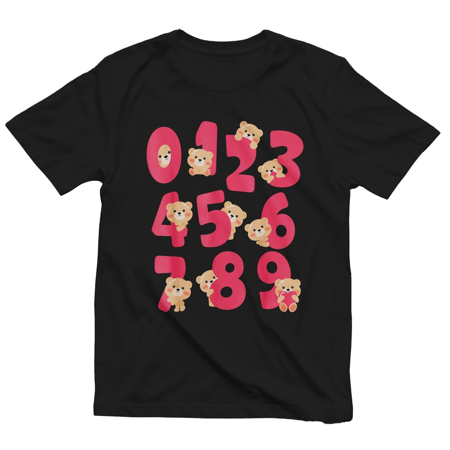 Bears Numbers Day Math Kids Tee