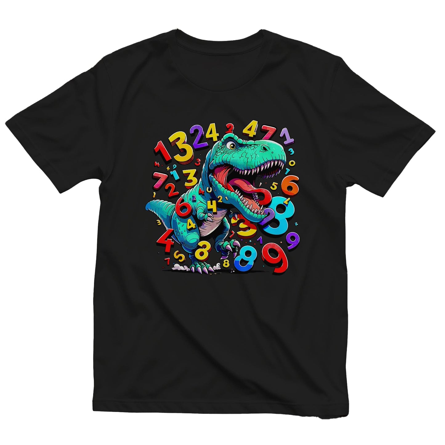 T-Rex Number Math Day  Kids Tee