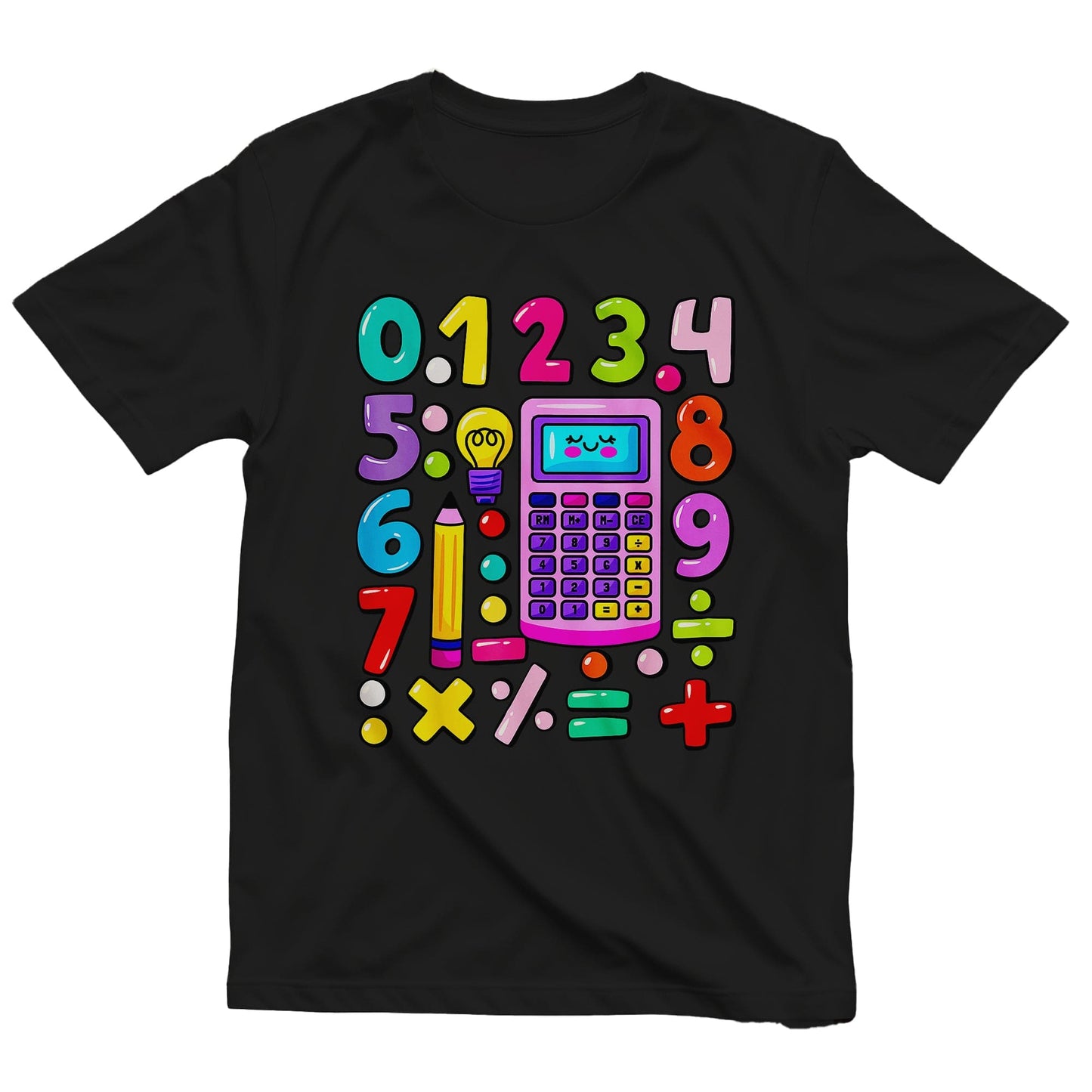 Numbers Calculator Math Day Kids Tee