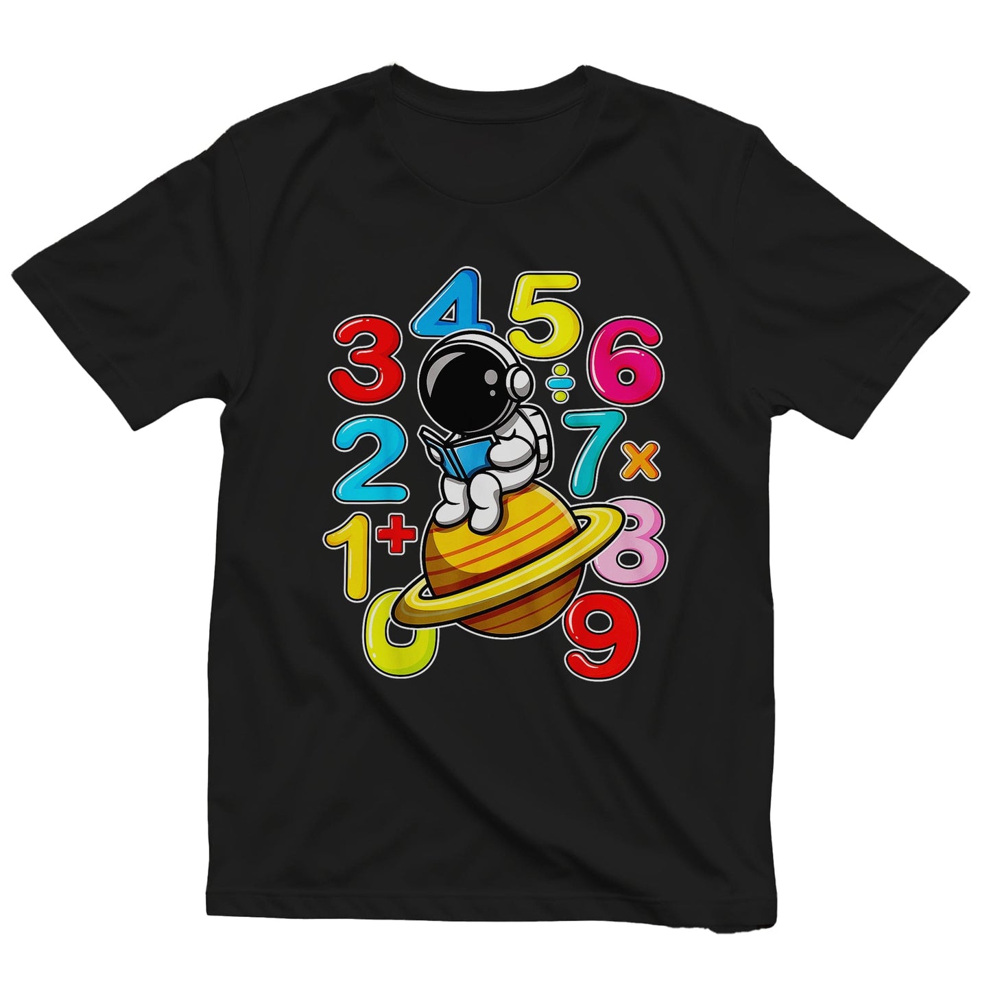 Space Ship Numbers Math Day  Kids Tee