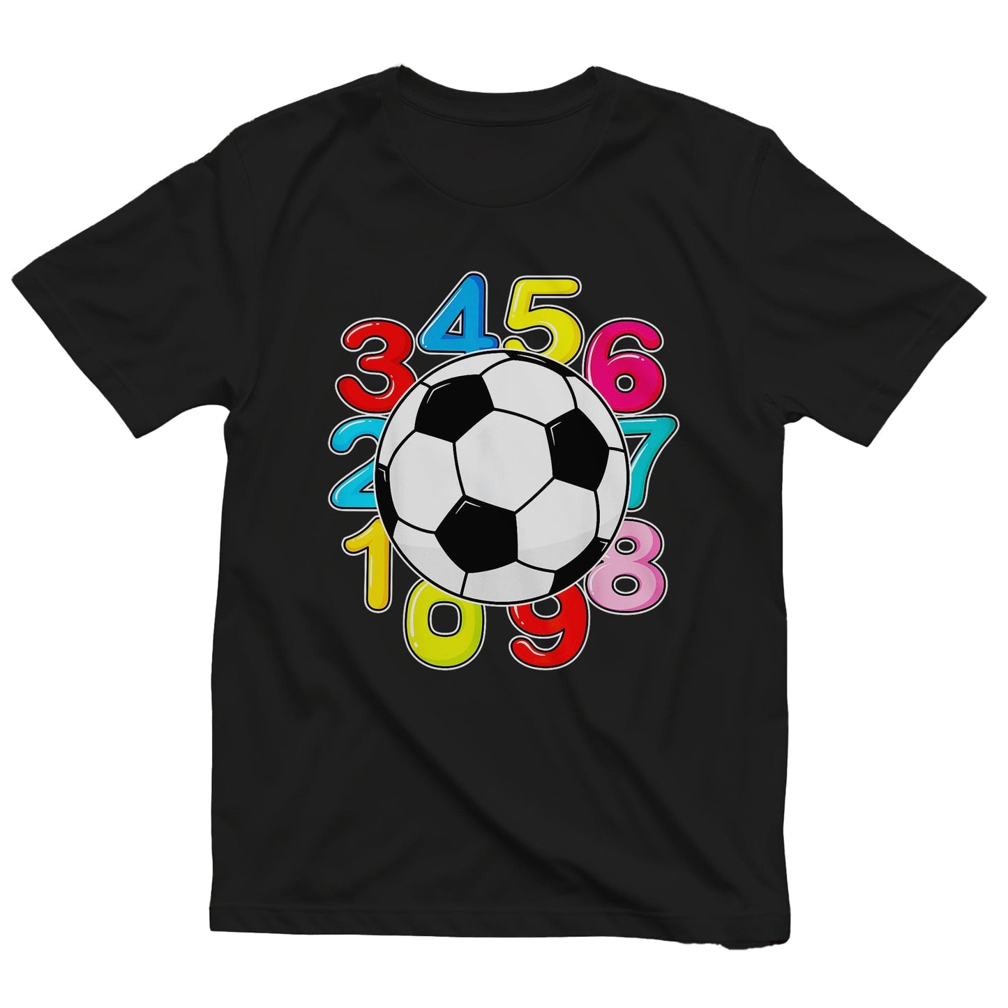 Football Numbers Math Day Kids Tee