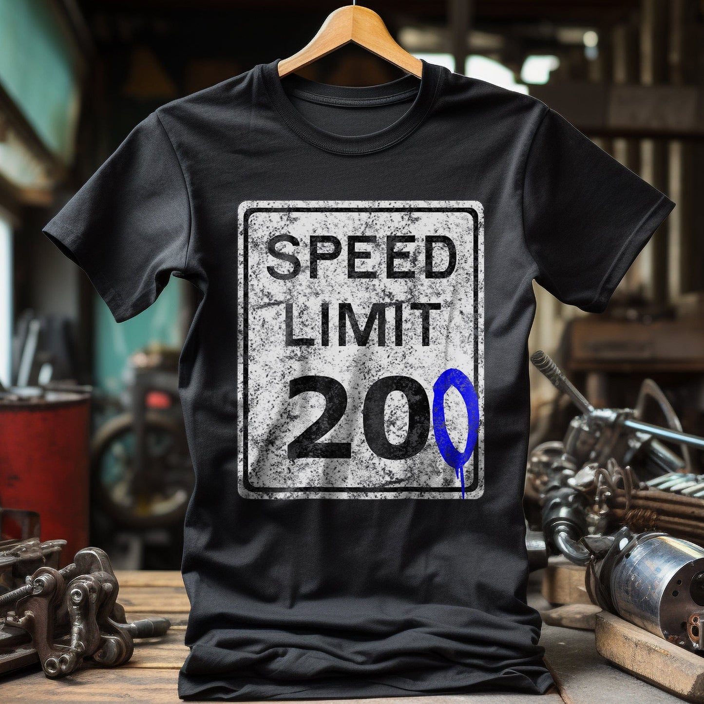 200mph Biker's Speed Limit T-Shirt