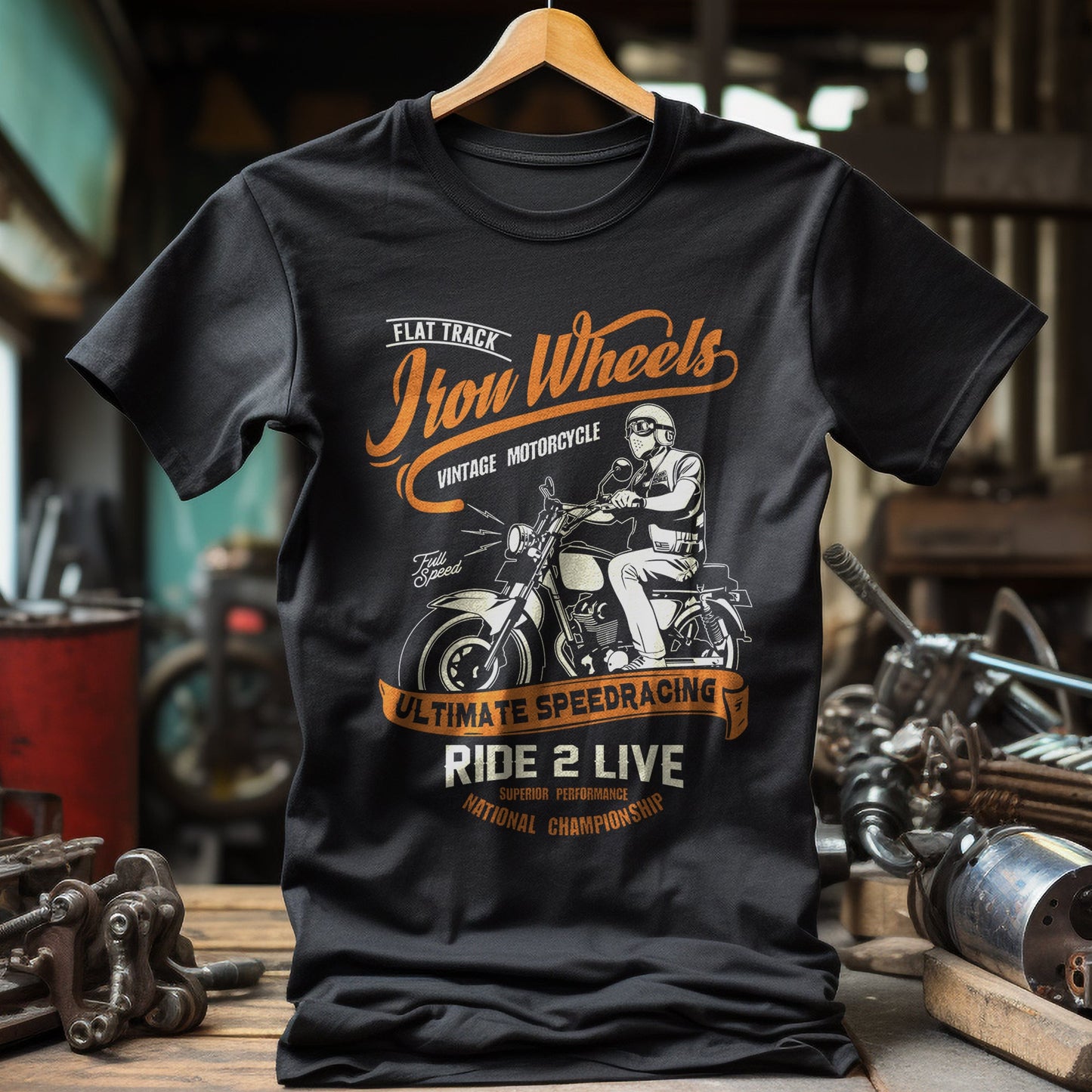 Iron Wheels T-shirt - Rev Up Your