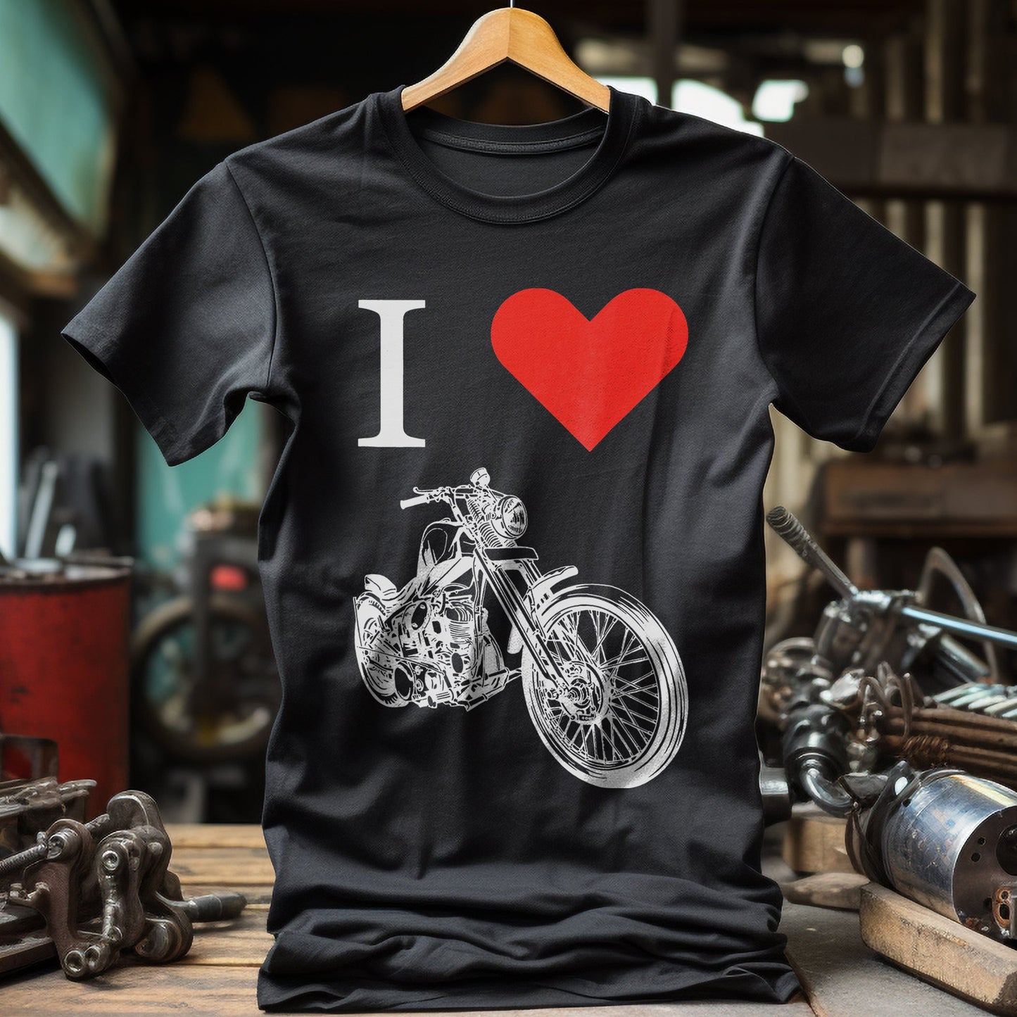 I Love My Motorcycle T-Shirt - Rev