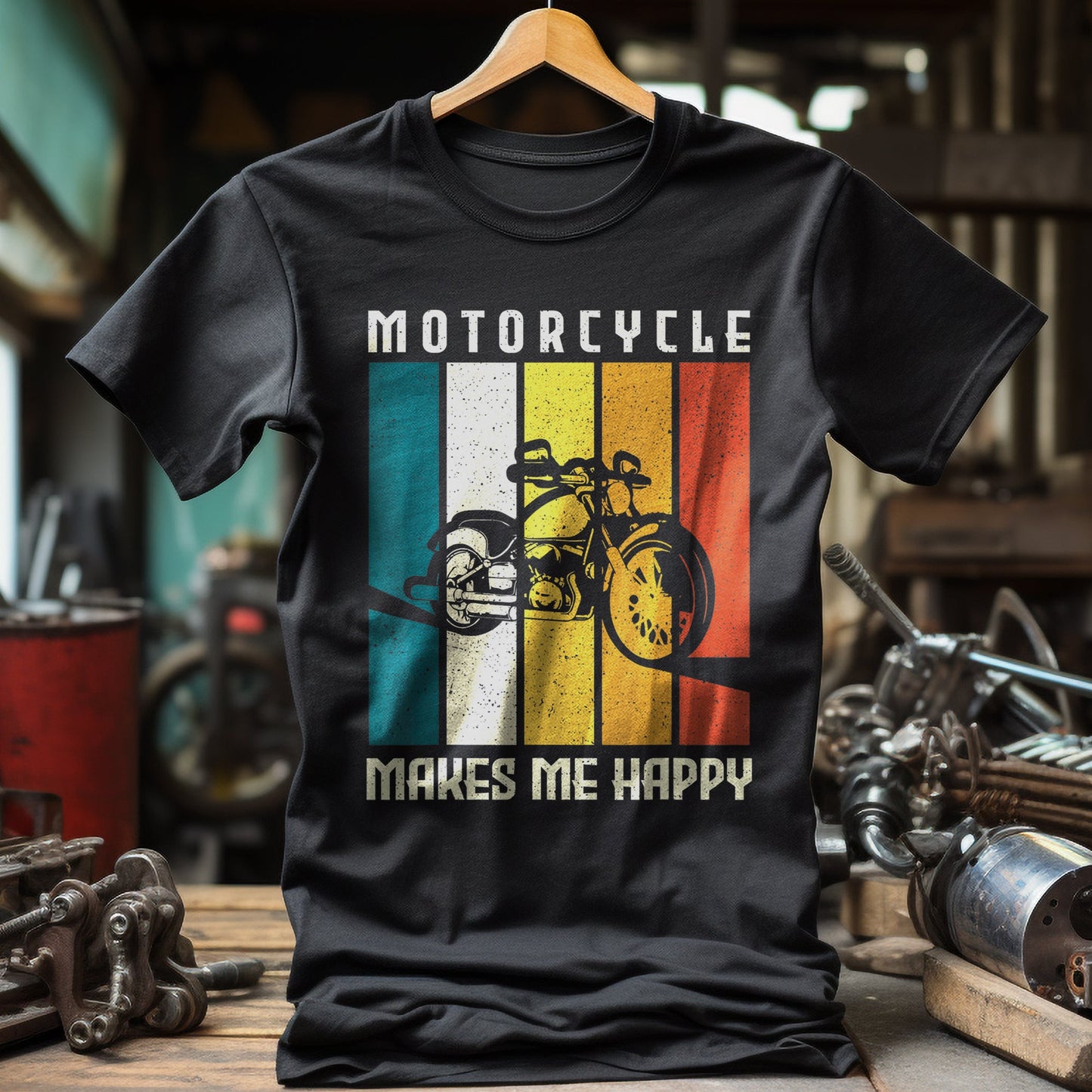 Motorcycle Makes Me Happy T-Shirt
