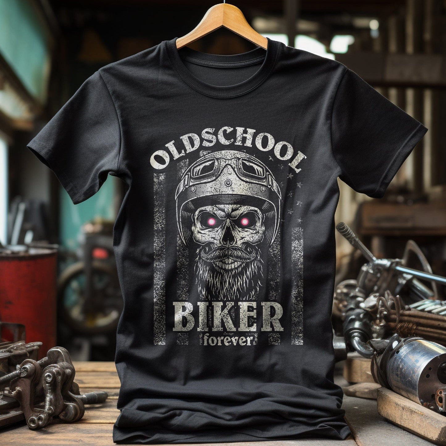 Old School Biker Forever T-Shirt -