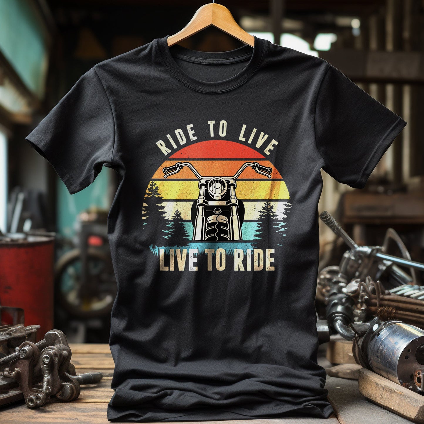 Ride to Live Motorcycle T-Shirt -