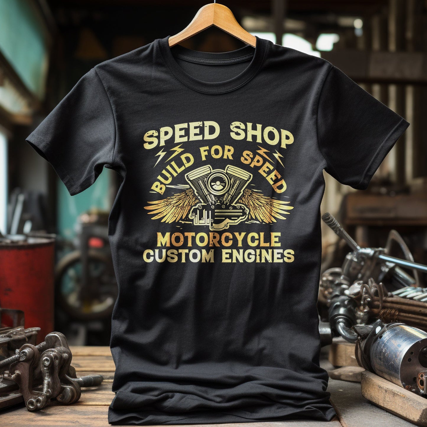 Speed Shop Custom Engine T-Shirt ‚Äì