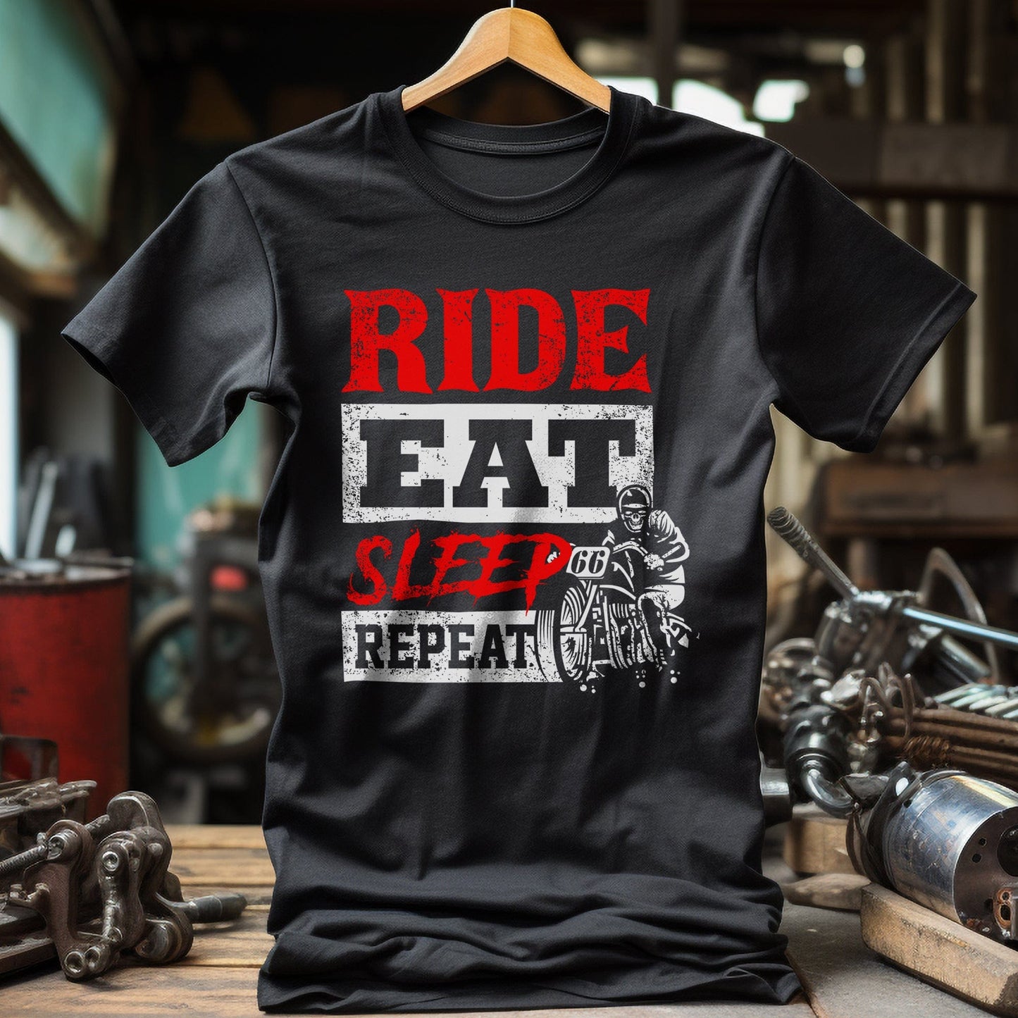 Repeat Ride Eat Sleep T-Shirt