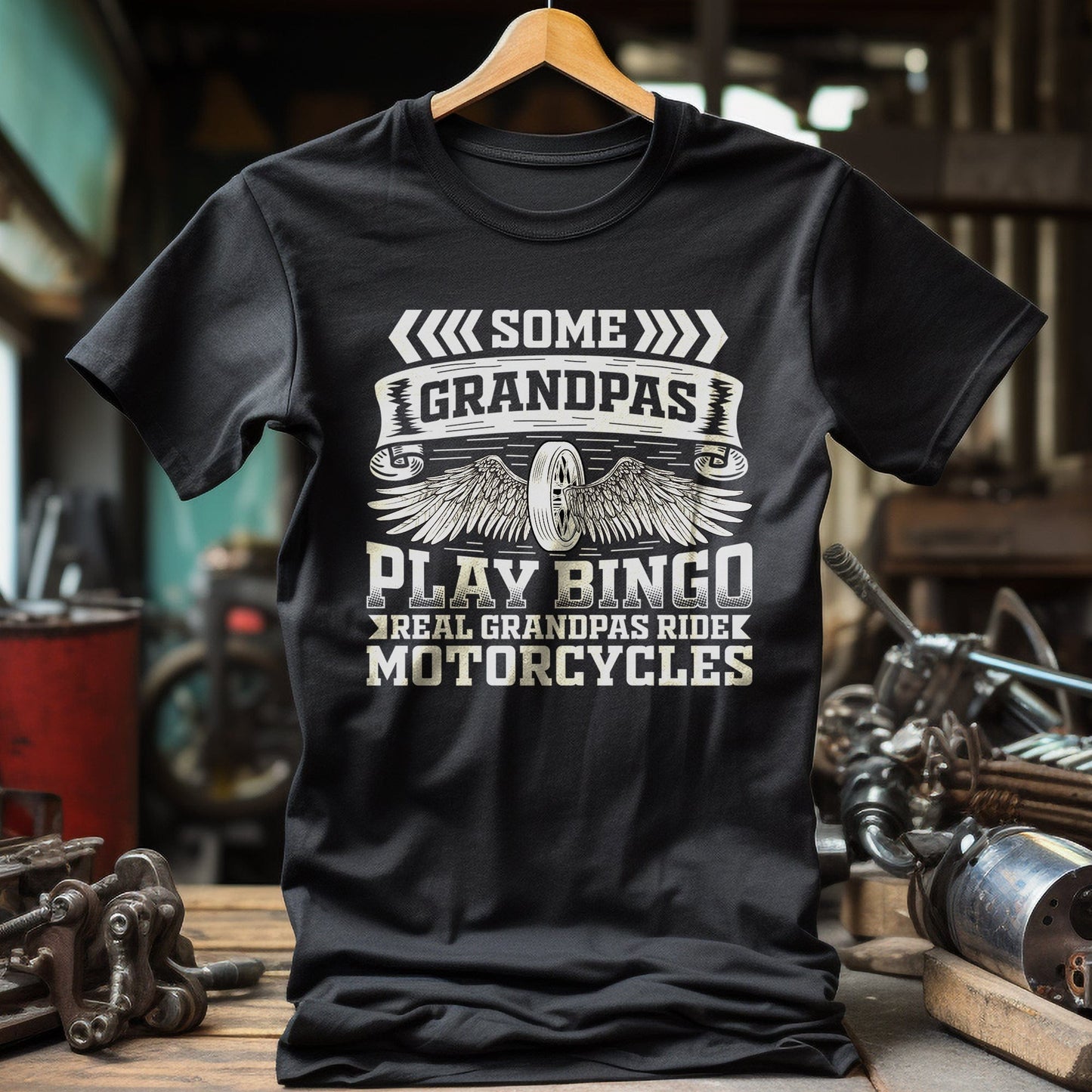 Grandpa Bingo Wing T-shirt -